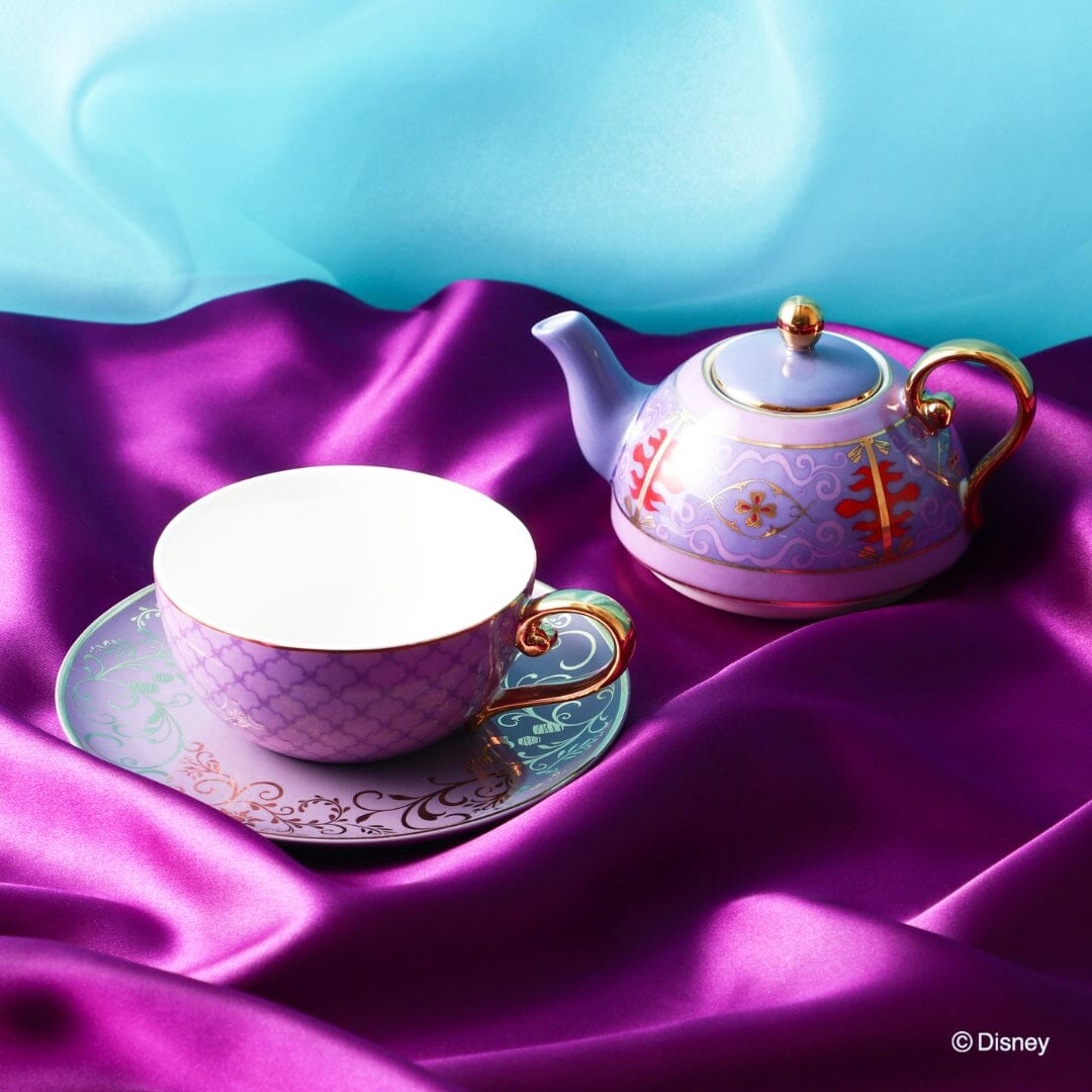 Disney Aladdin Magic of Chemistry Tea Set - Ceramic Teapot with Cup for One - Perfect for Kids Tea Parties, Disney Themed Gifts & Collectibles