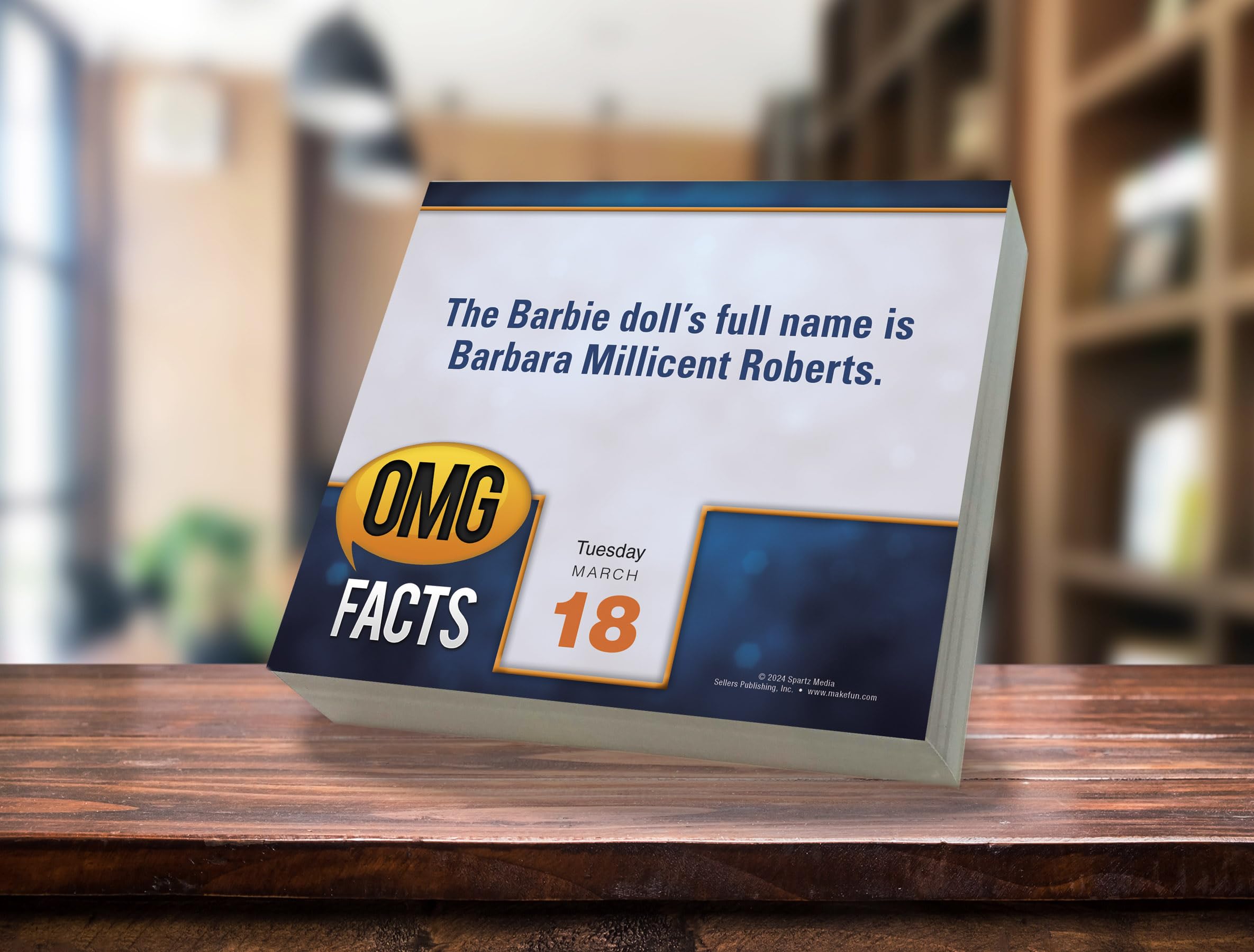 OMG Facts 2025 Boxed Daily Desk Calendar - Amazing True Facts for Office & Home Decor | Perfect Gift for Trivia Lovers & Fun Facts Enthusiasts