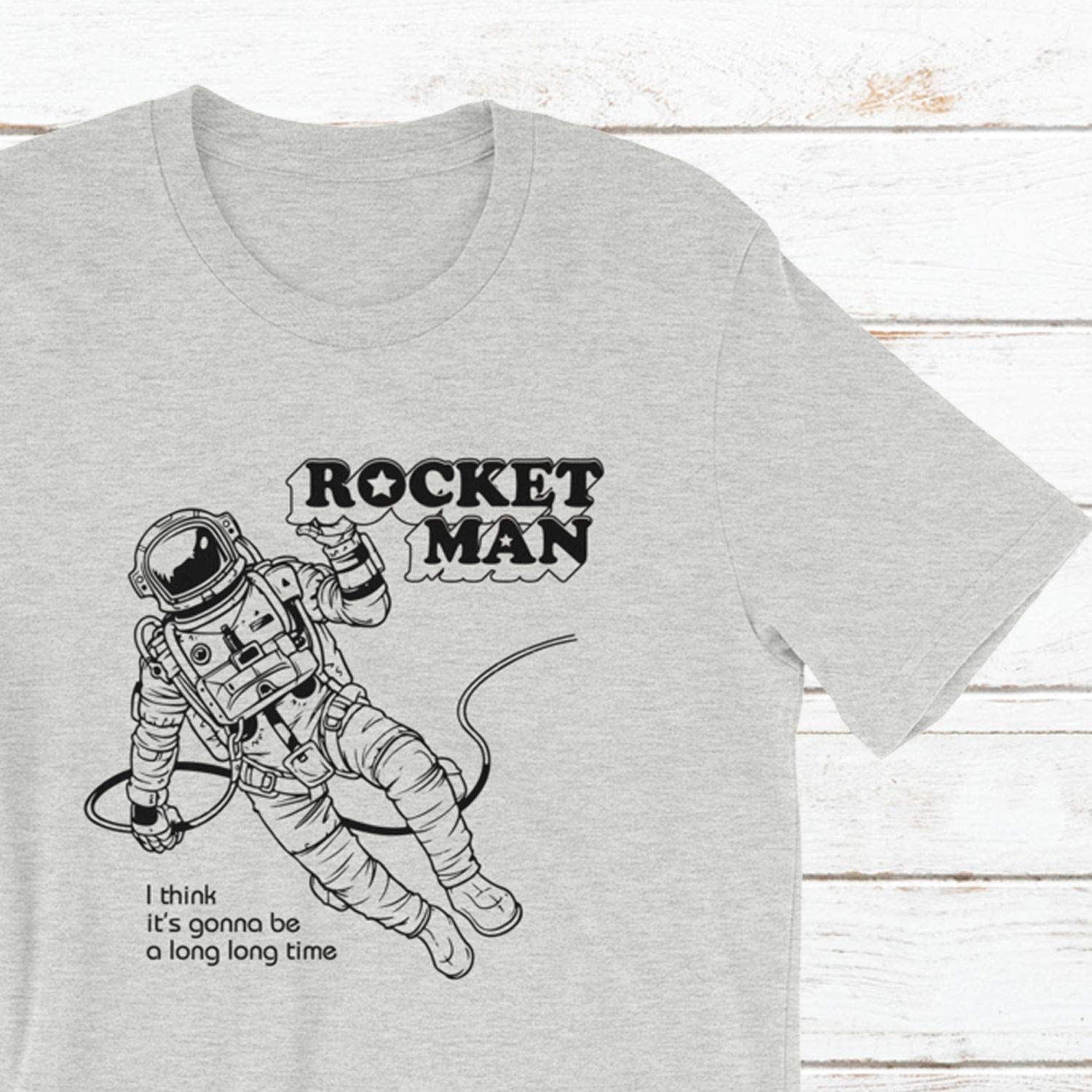 Rocket Man Shirt - Vintage Rock Band Graphic Tee for Men & Women | Perfect for Concerts, Gifts & Casual Wear