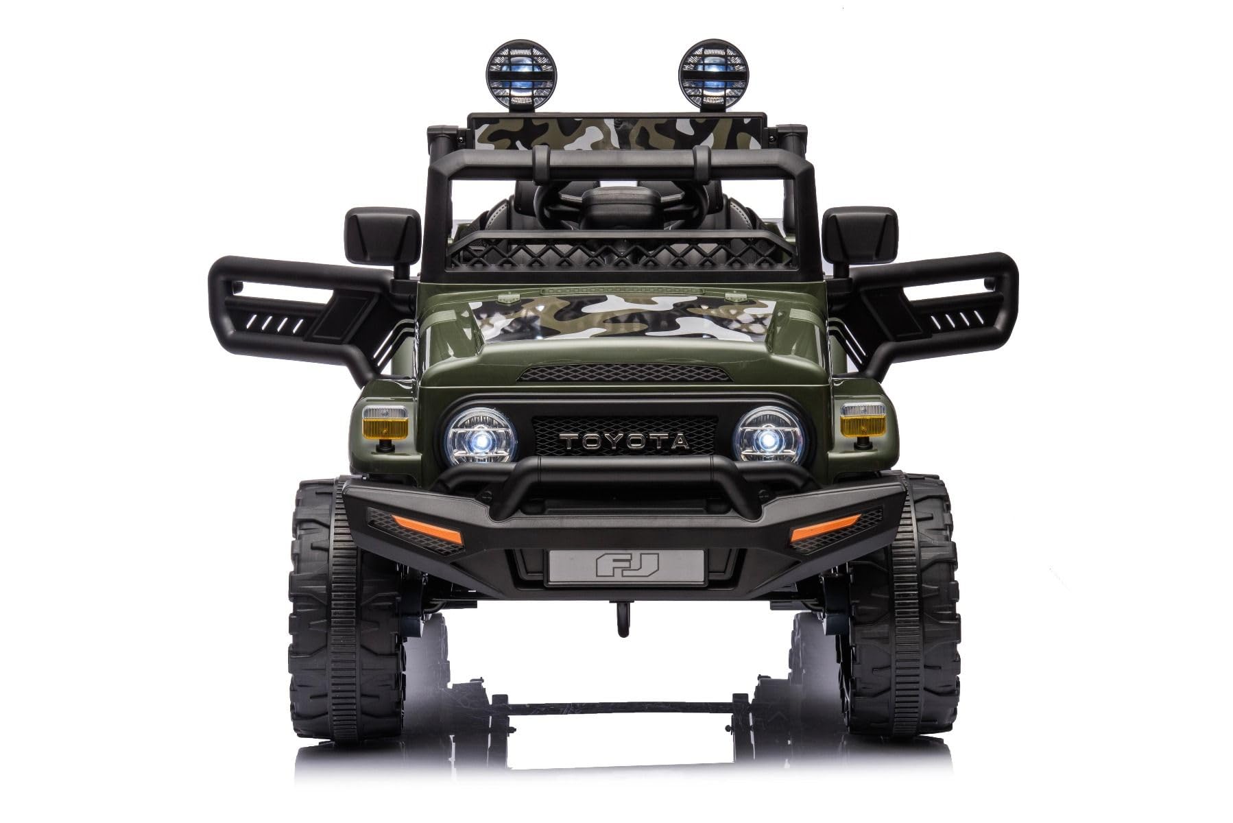 12V Kids Electric Ride-On Car with Parental Remote Control, 2.4GHz Wireless, Rear-Wheel Drive - Black High Chassis, Wide Comfort Seat & LED Lights | MP3/USB/AUX Music Player - Perfect for Birthday Gifts, Outdoor Play & Backyard Adventures
