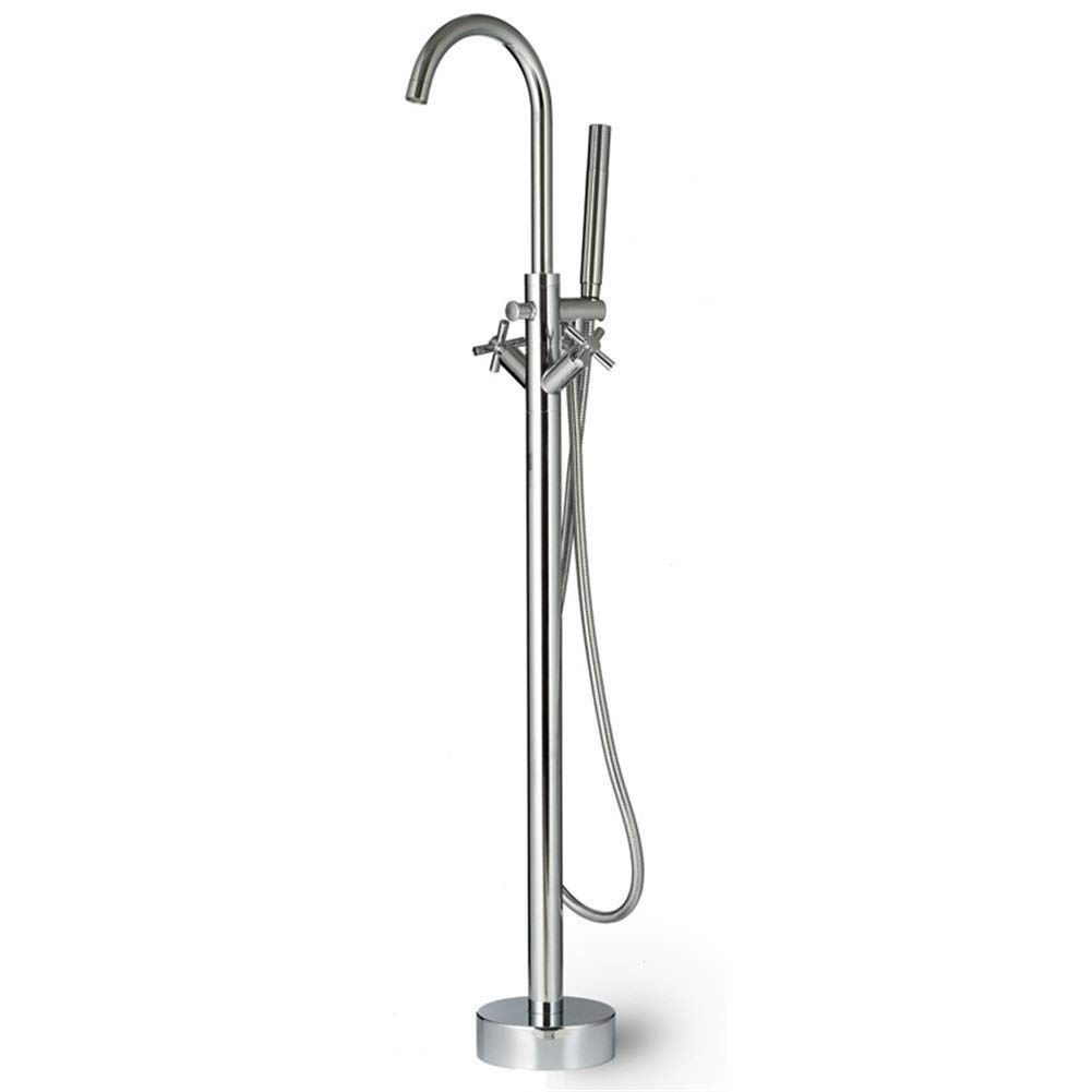 Premium Handheld Shower Head Set with Freestanding Faucet - Modern Hotel-Style Bathroom Shower System for Bathtub & Shower Combo - Perfect for Spa-Like Relaxation and Luxurious Bathroom Upgrades