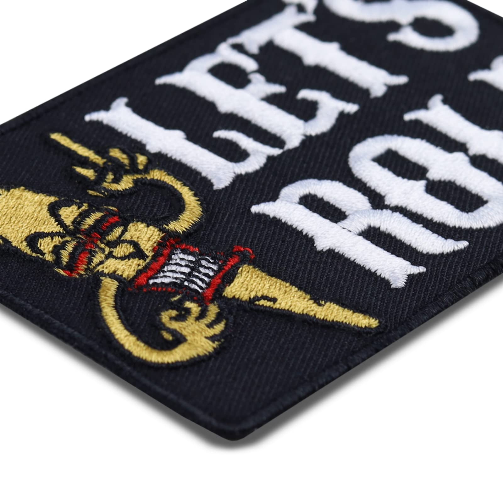 Funny Iron On Patches for Bikers & Rockers - Weed Wrap Design Applique (3.34X2.16 in) - Sew or Iron On for Jeans, Jackets & Motorcycle Gear - Perfect for Biker Events, Music Festivals & Casual Wear