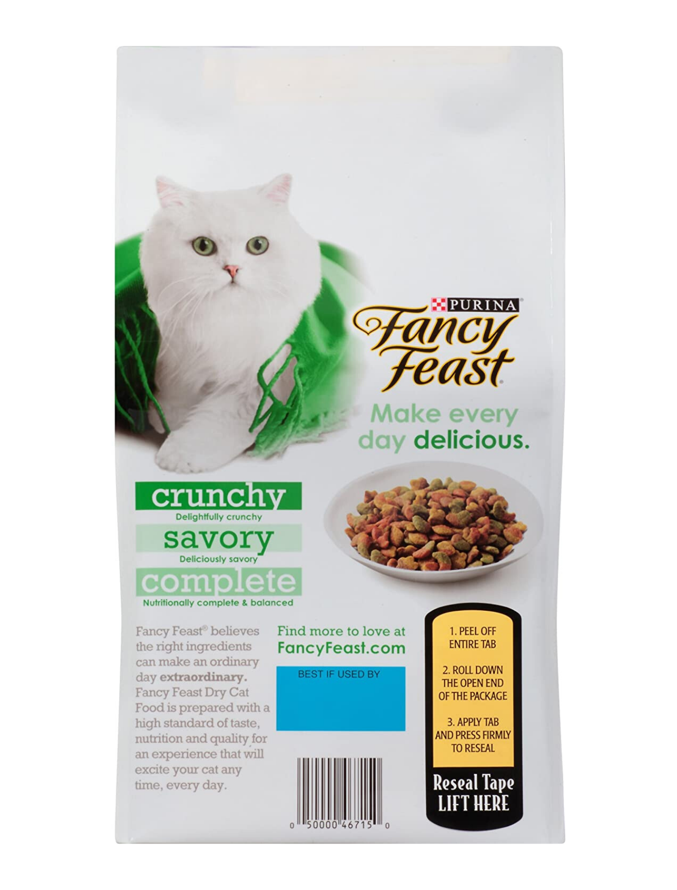 Fancy Feast Ocean Fish & Salmon Dry Cat Food for Adult Cats - 3.5lb & 7lb Bags - High Protein Grain-Free Kibble for Indoor & Outdoor Cats - Perfect for Mealtime & Treats