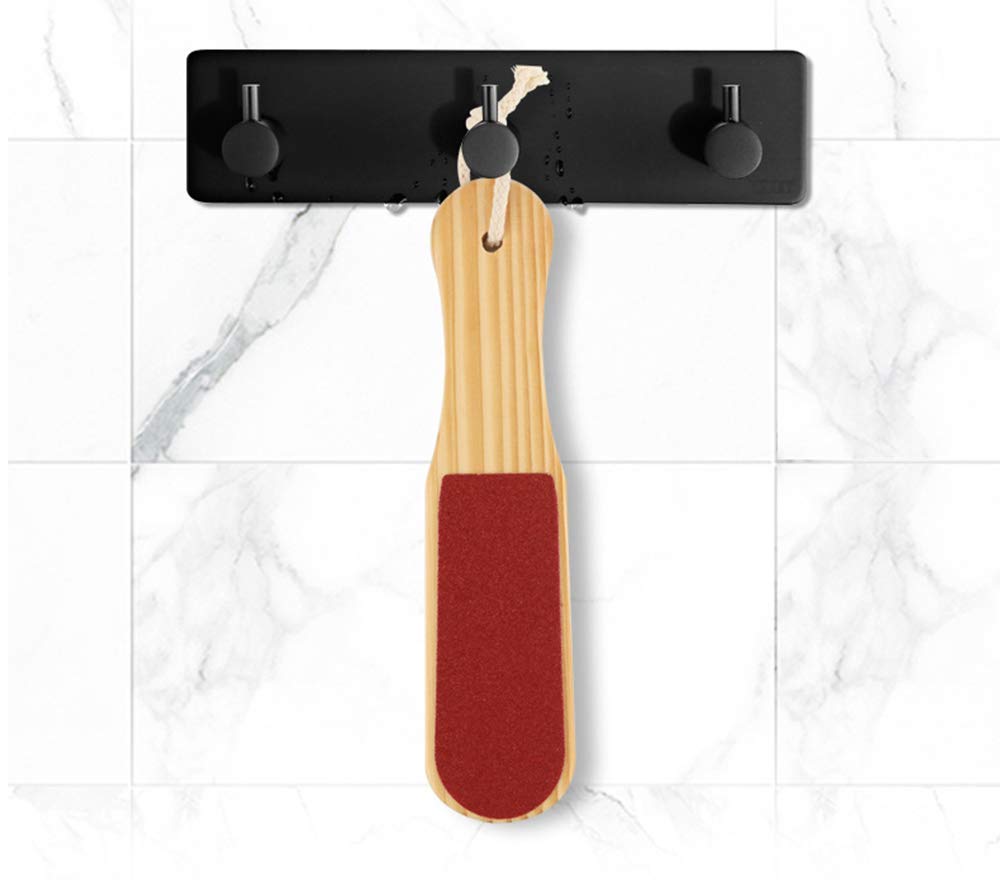 Dual Sided Wooden Foot Scraper - Hard & Dead Skin Callus Remover Pedicure Tool for Smooth Feet - Perfect for Home Spa, Pedicure & Foot Care Routine (Pack of 1)