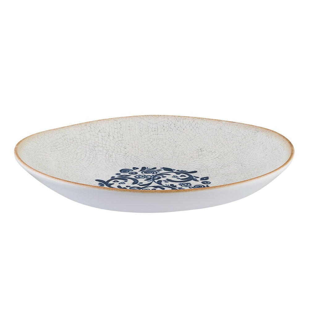 Bonna Viento 10.25 Inch Oval Porcelain Deep Plate - Elegant Dining Dish for Soups, Pasta & Entrees - Perfect for Restaurants, Dinner Parties & Home Entertaining