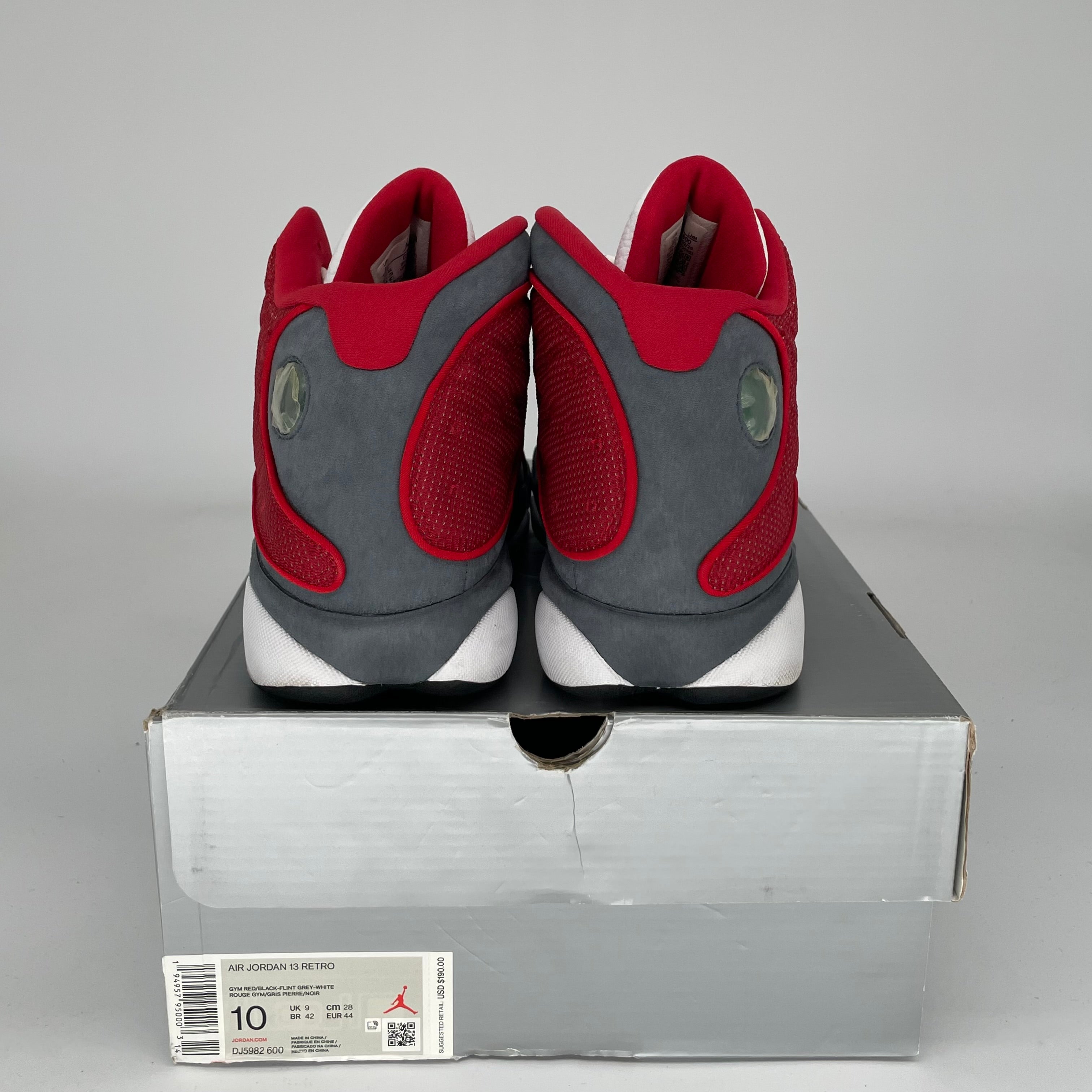 Original: AIR JORDAN 13 RED FLINT SIZE 10 DJ5982 600   Optimized:   Air Jordan 13 Retro 