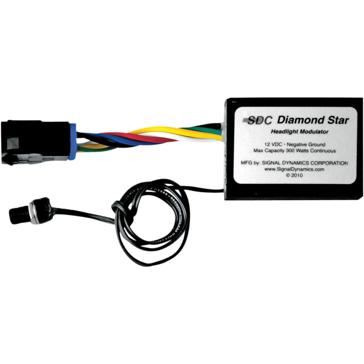 Signal Dynamics Diamond Star Plug and Play Headlight Module - Universal Fit for Motorcycles, ATVs & UTVs - Easy Installation & Bright LED Lights - Perfect for Night Riding, Off-Road Adventures & Emergency Visibility