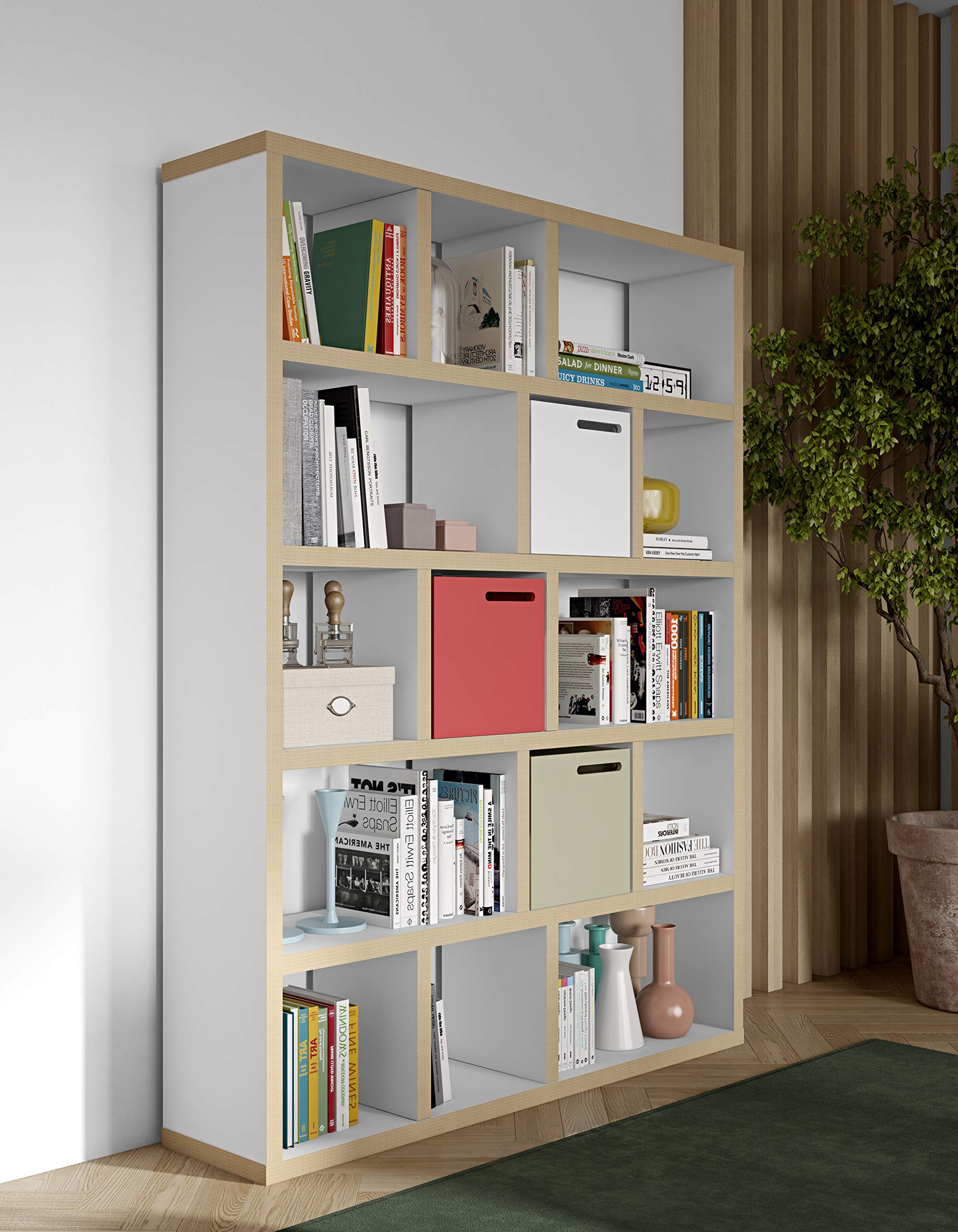 Pure White Shelving Unit Box - Durable Storage Organizer for Home, Office & Garage - Perfect for Books, Toys & Decor
