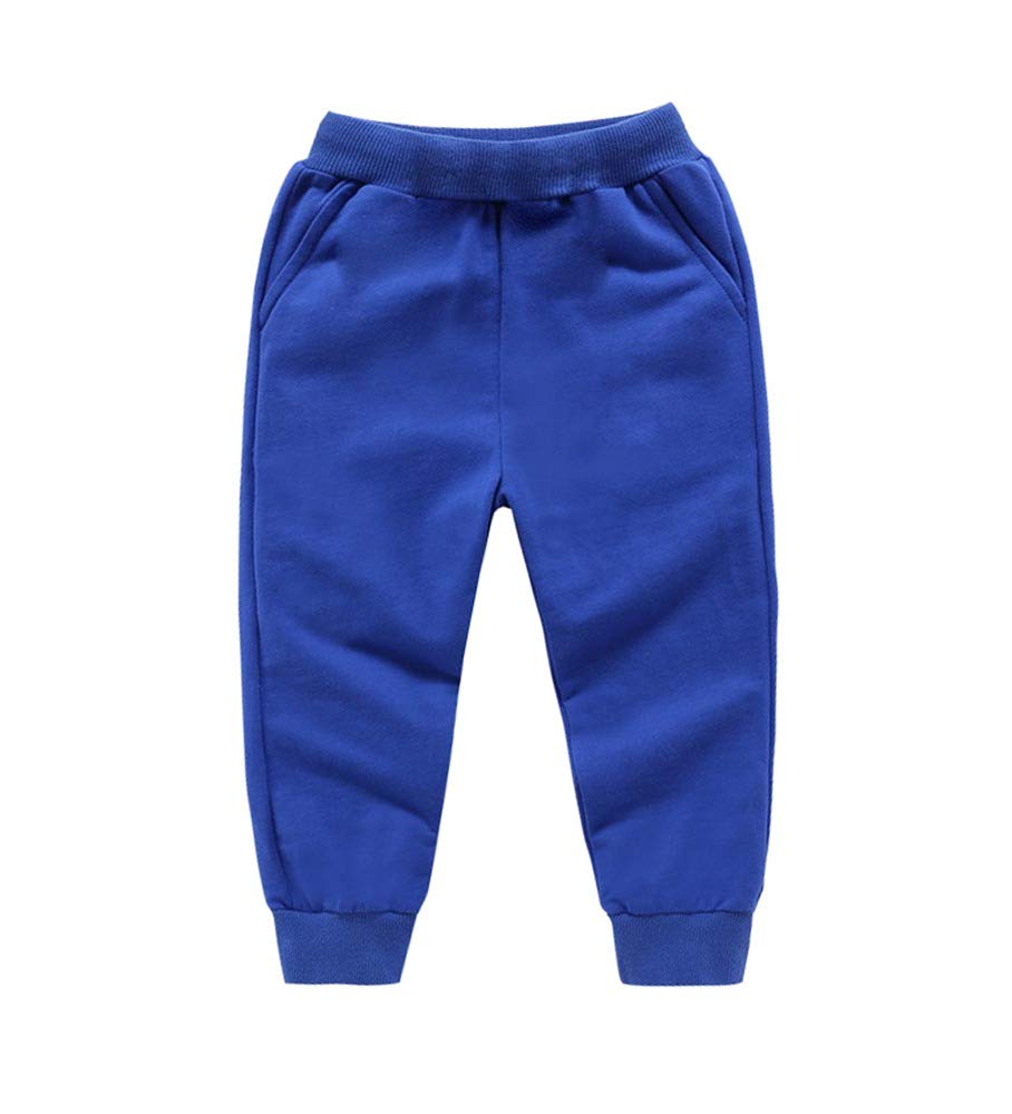 DCUTERQ Baby Boys & Girls Cotton Sweatpants - Soft Casual Jogger Pants with Pockets for Playtime & Sports | Toddler Athletic Trousers for Daycare, Playdates & Outdoor Activities