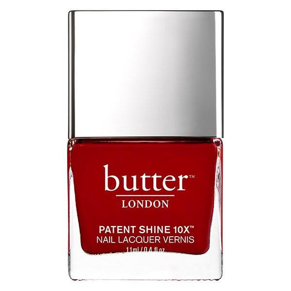 Butter London Patent Shine 10X Nail Lacquer - Her Majesty's Red | Long-Lasting High Shine Nail Polish for Special Occasions & Everyday Wear