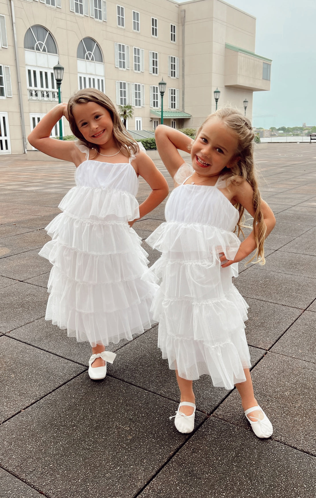 Little Fairytale Dress for Girls - White Tulle Princess Party Dress | Perfect for Birthday, Pageant, Flower Girl & Special Occasions