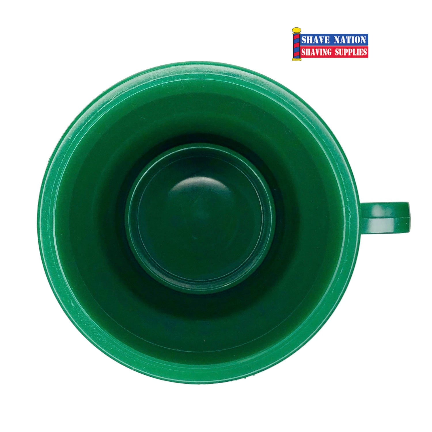 Marvy Unbreakable Green Shaving Lather Mug - Durable Shaving Bowl for Men, Classic Barber Style Shave Cream Container - Perfect for Home Grooming & Professional Barbershops