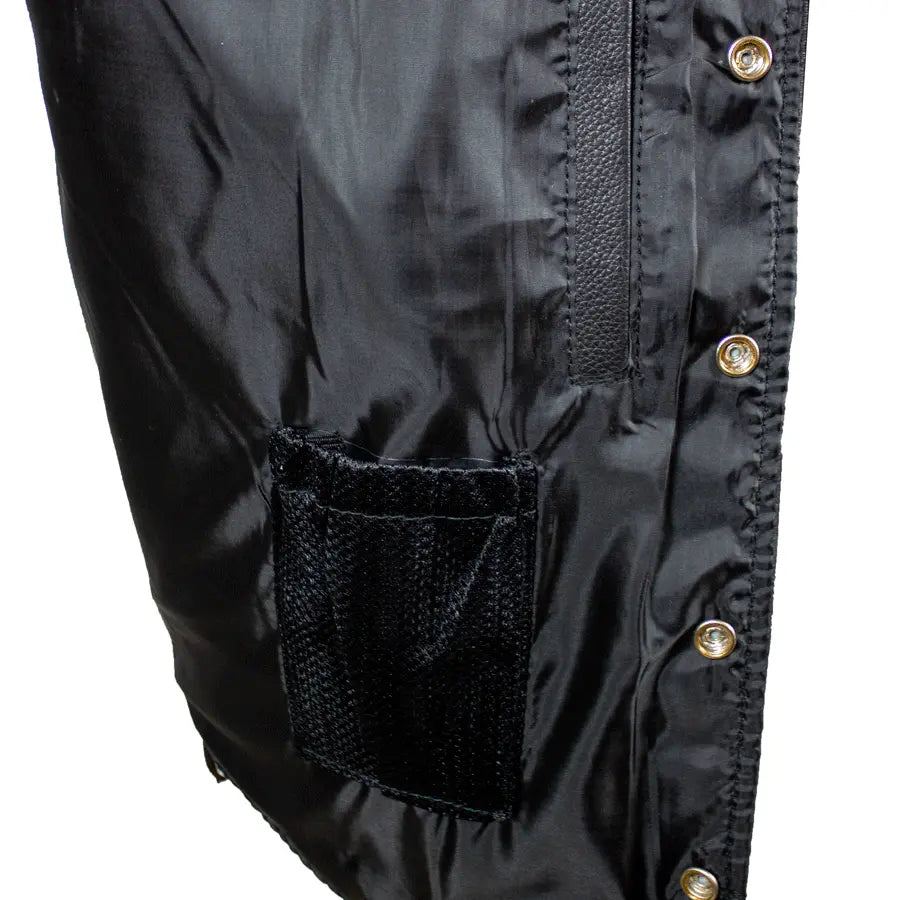 BOL Men's Tall Buffalo Leather Vest – Durable & Stylish Biker Jacket for Motorcycle Riders & Outdoor Enthusiasts – Perfect for Riding, Casual Wear & Adventure Activities