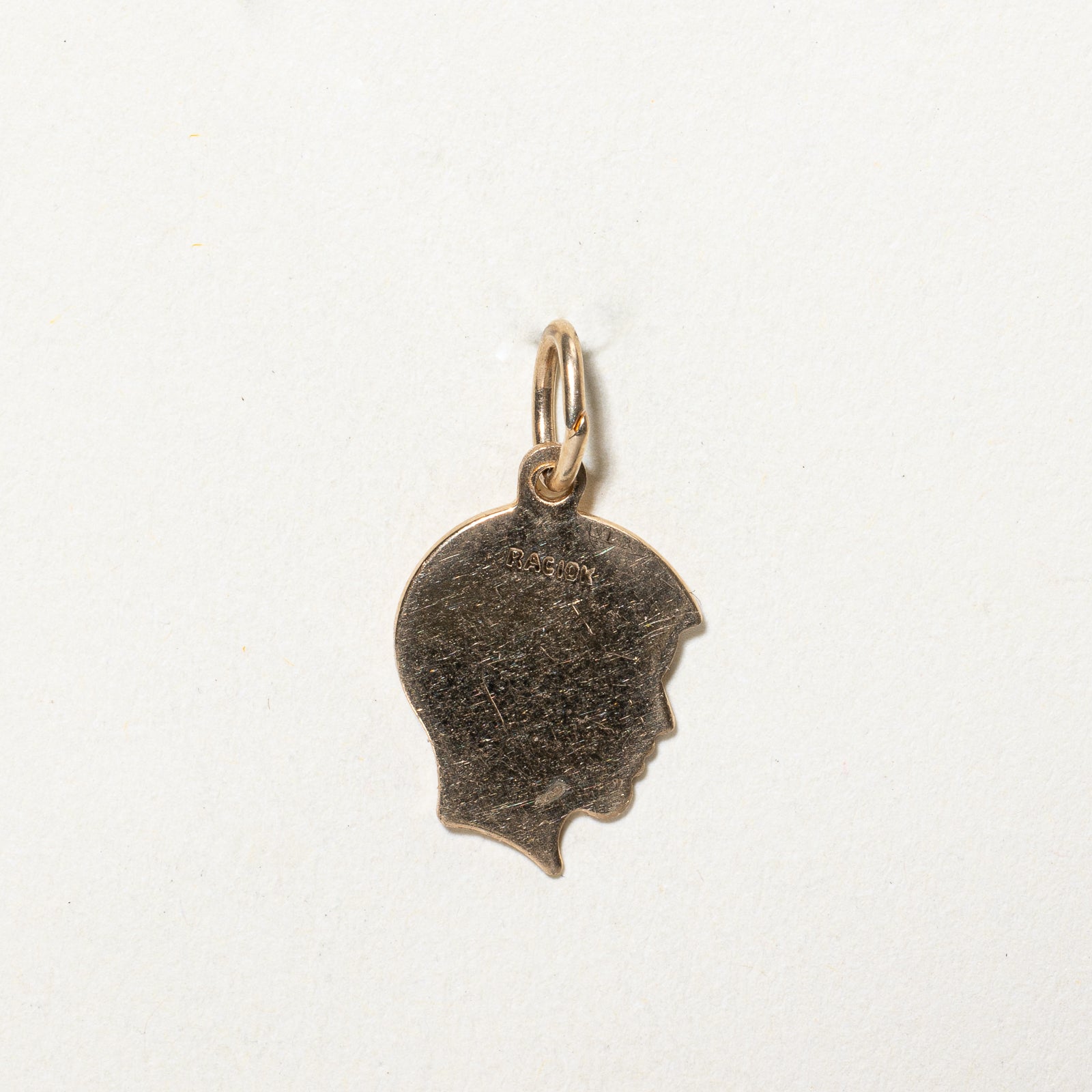 10K Yellow Gold Profile Head Charm Pendant - Elegant Jewelry for Necklaces & Bracelets - Perfect for Gifts, Fashion Accessories, and Everyday Wear