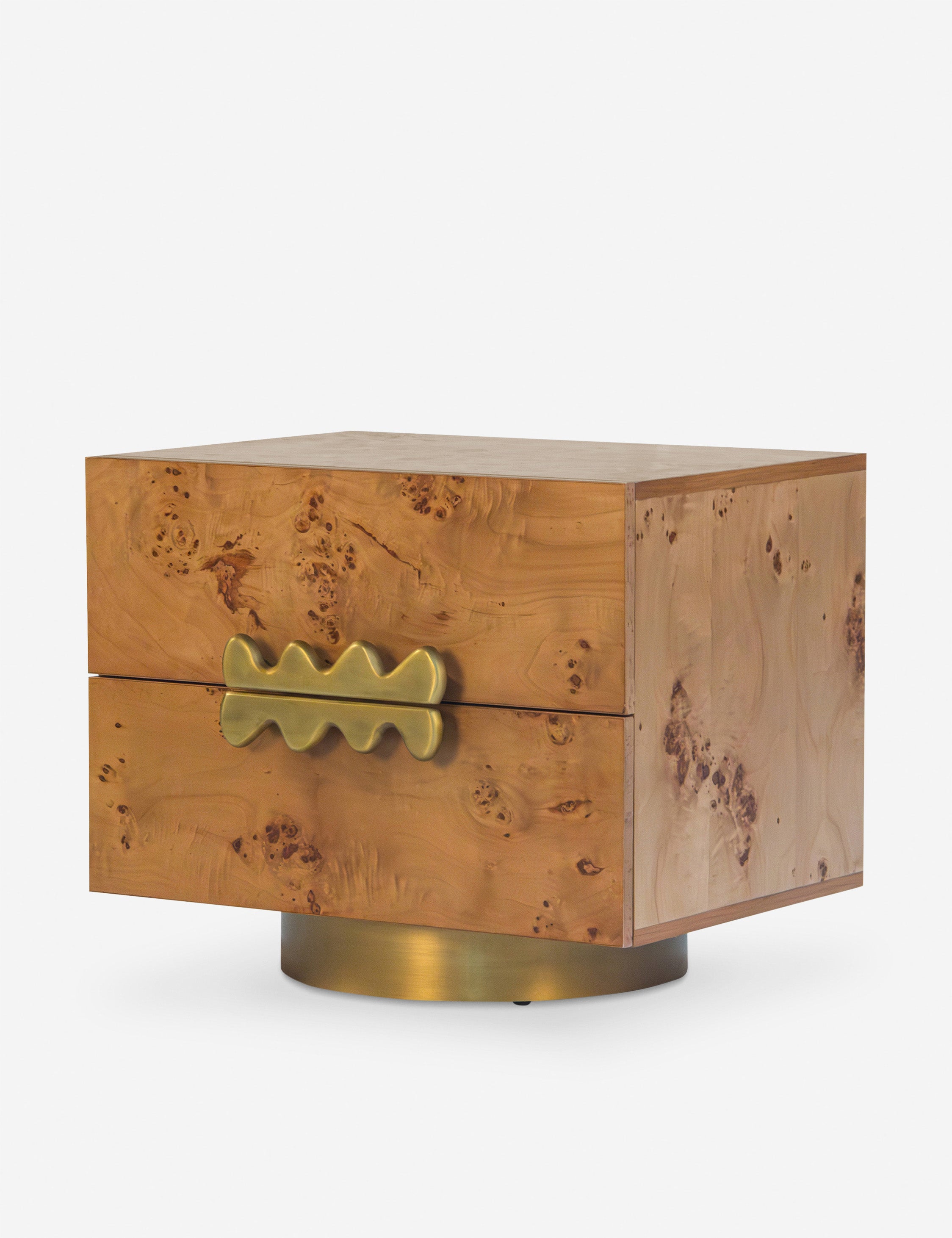 Bertone Nightstand - Modern Bedside Table with USB Ports & Storage Drawer, Perfect for Bedroom, Guest Room, or Dorm - Solid Wood Night Stand with Charging Station & LED Touch Light