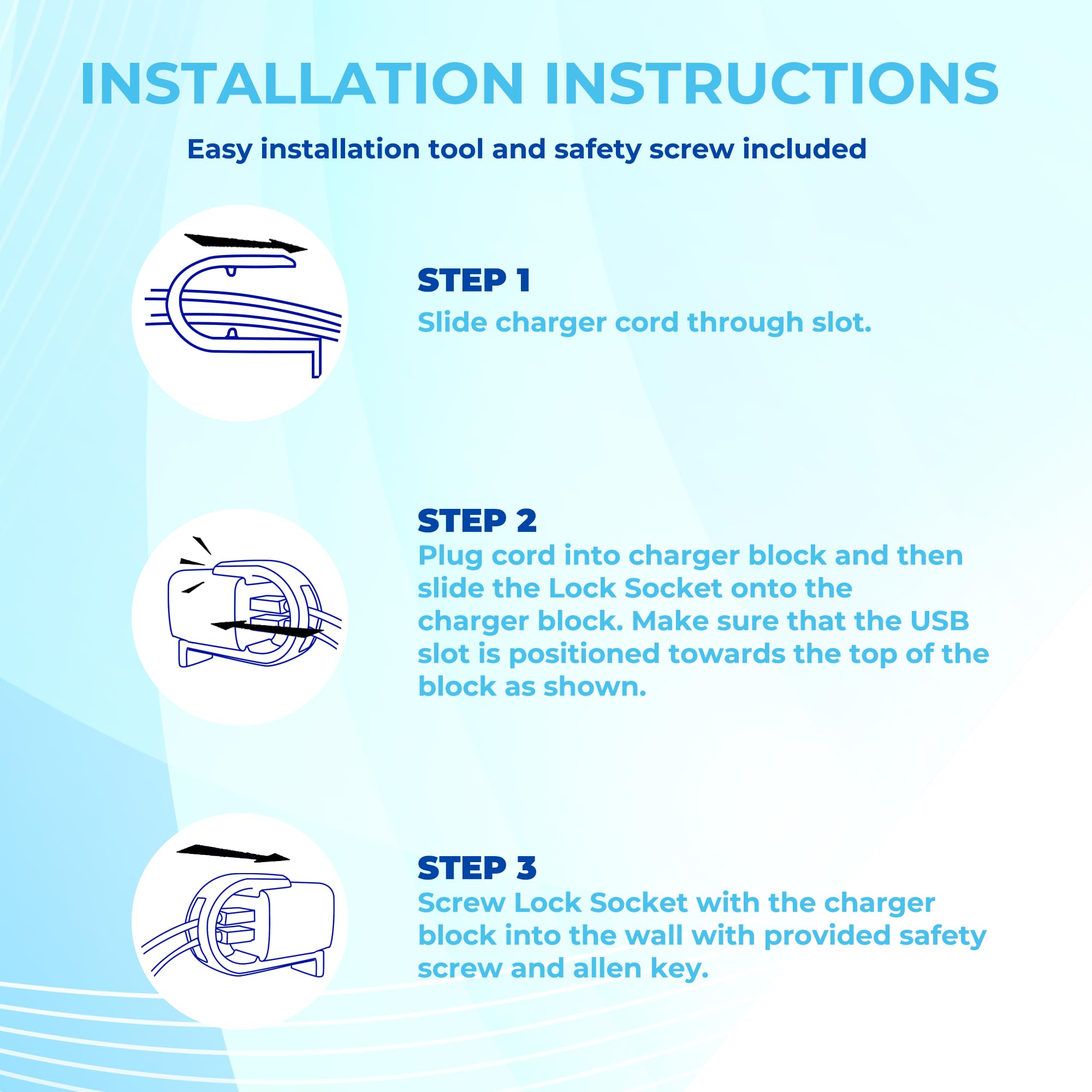 **Ailkin Dual Charger Lock Socket - Anti-Theft & Tug-Proof Charger Lock System with Security Screw | Secure Your EV Charger from Unplugging | Perfect for Home, Garage & Public Charging Stations**