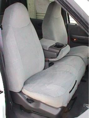 Premium Durafit Custom Seat Covers for Ford F150 - 40/60 Split High Back Front Seats in Tan Twill Fabric with Molded Headrests & Console Lid Opening | Includes Seat Belt & Latch Cutouts | Perfect for Truck Protection & Comfort During Commutes, Road Trips & Off-Road Adventures