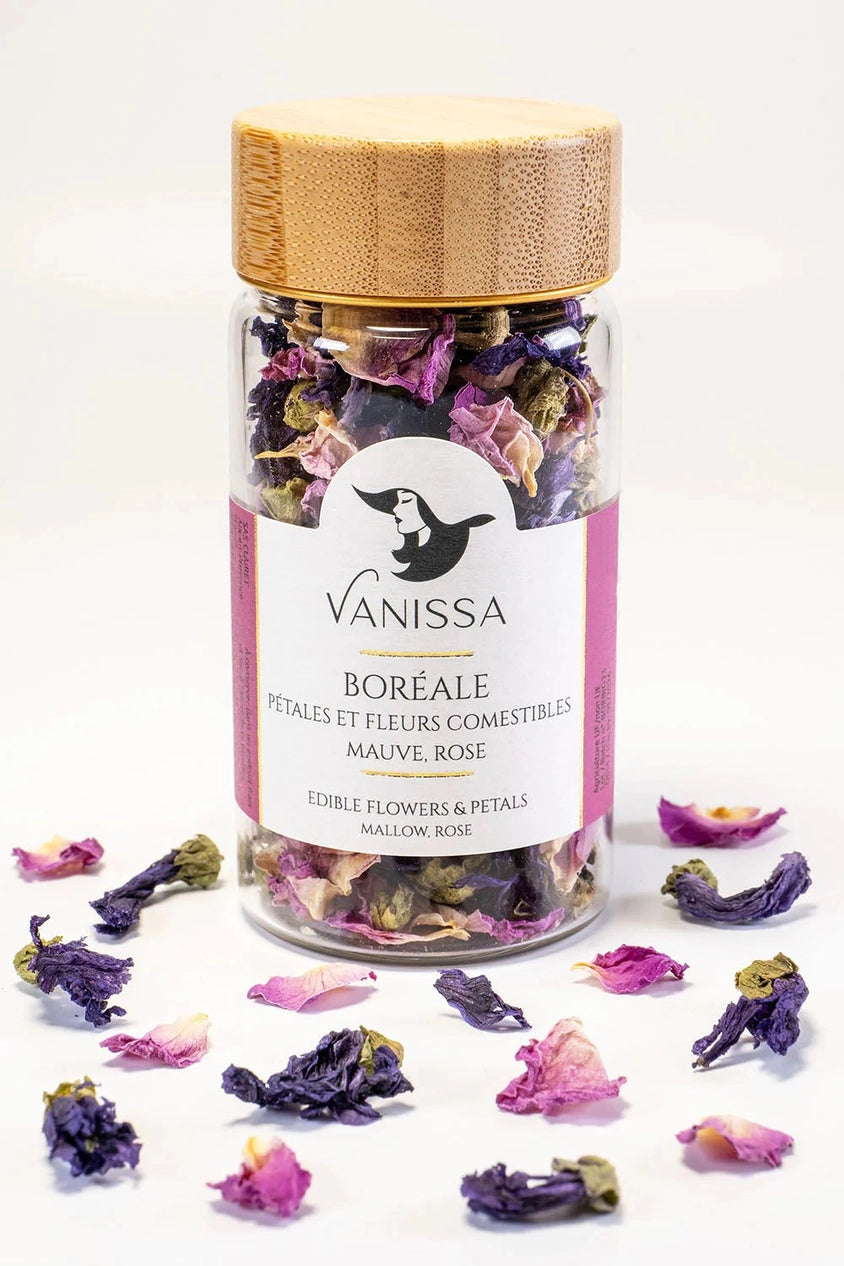 Organic Edible Flower Petals - Rose, Lavender & Hibiscus for Baking, Salads & Cocktail Garnish | Premium Culinary Flowers for Desserts, Tea & Special Occasions