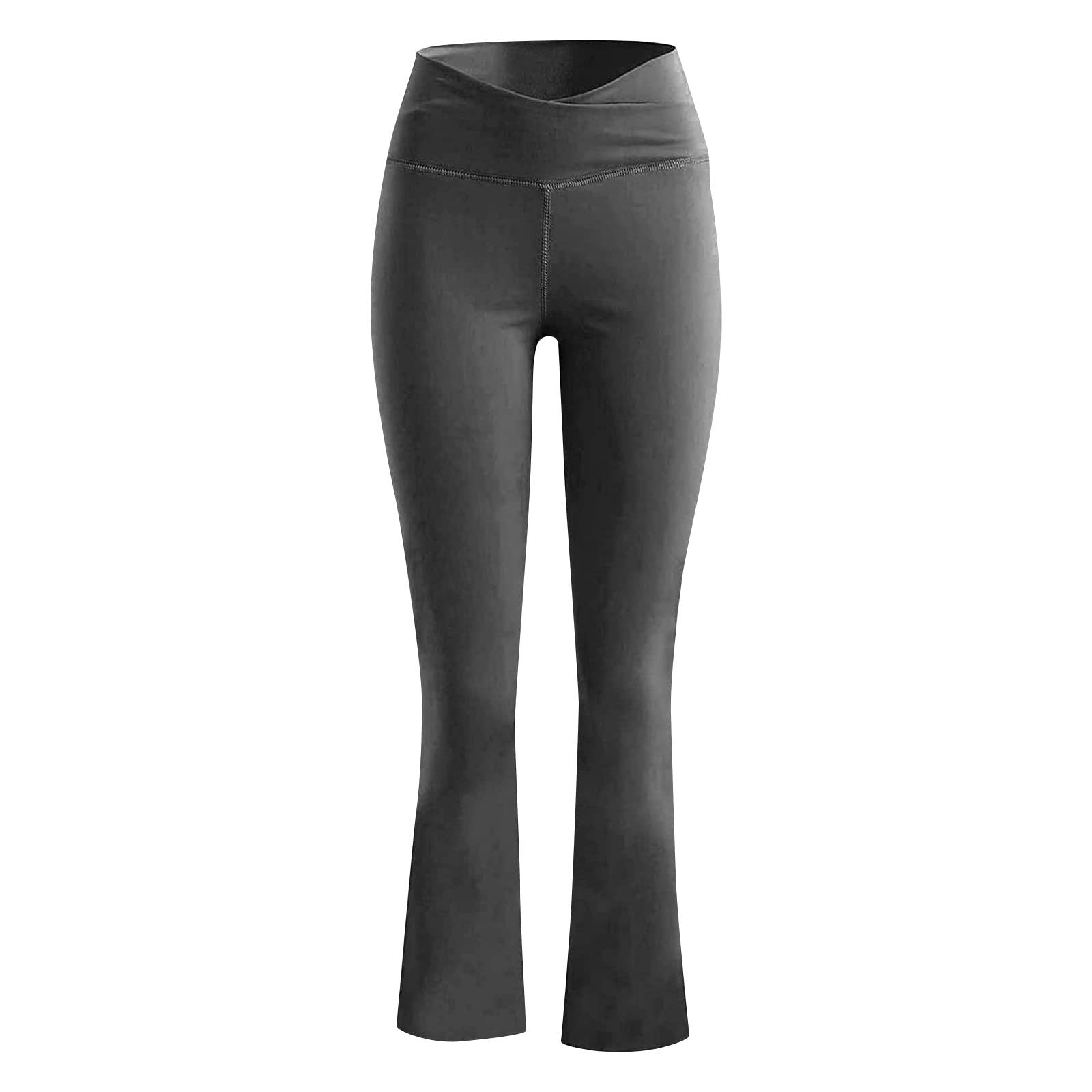 Wodceeke Women's Flare Yoga Pants - High Waisted V Crossover Bootcut Leggings | Stretchy Skinny Gym Workout Pants for Yoga, Running & Lounge Wear