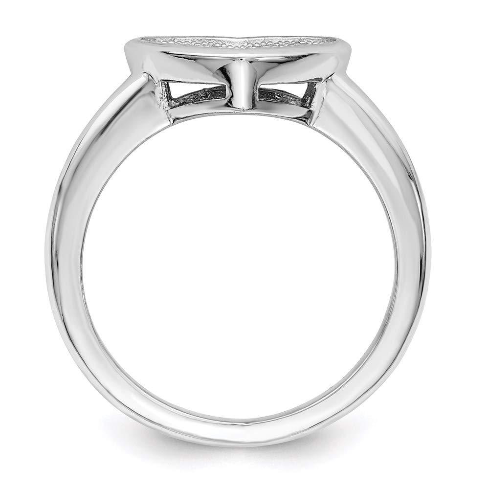 925 Sterling Silver Cubic Zirconia Heart Ring for Women - Elegant Embers Design, Size 6 | Perfect Valentine's Day Gift, Anniversary Present & Everyday Fashion Jewelry