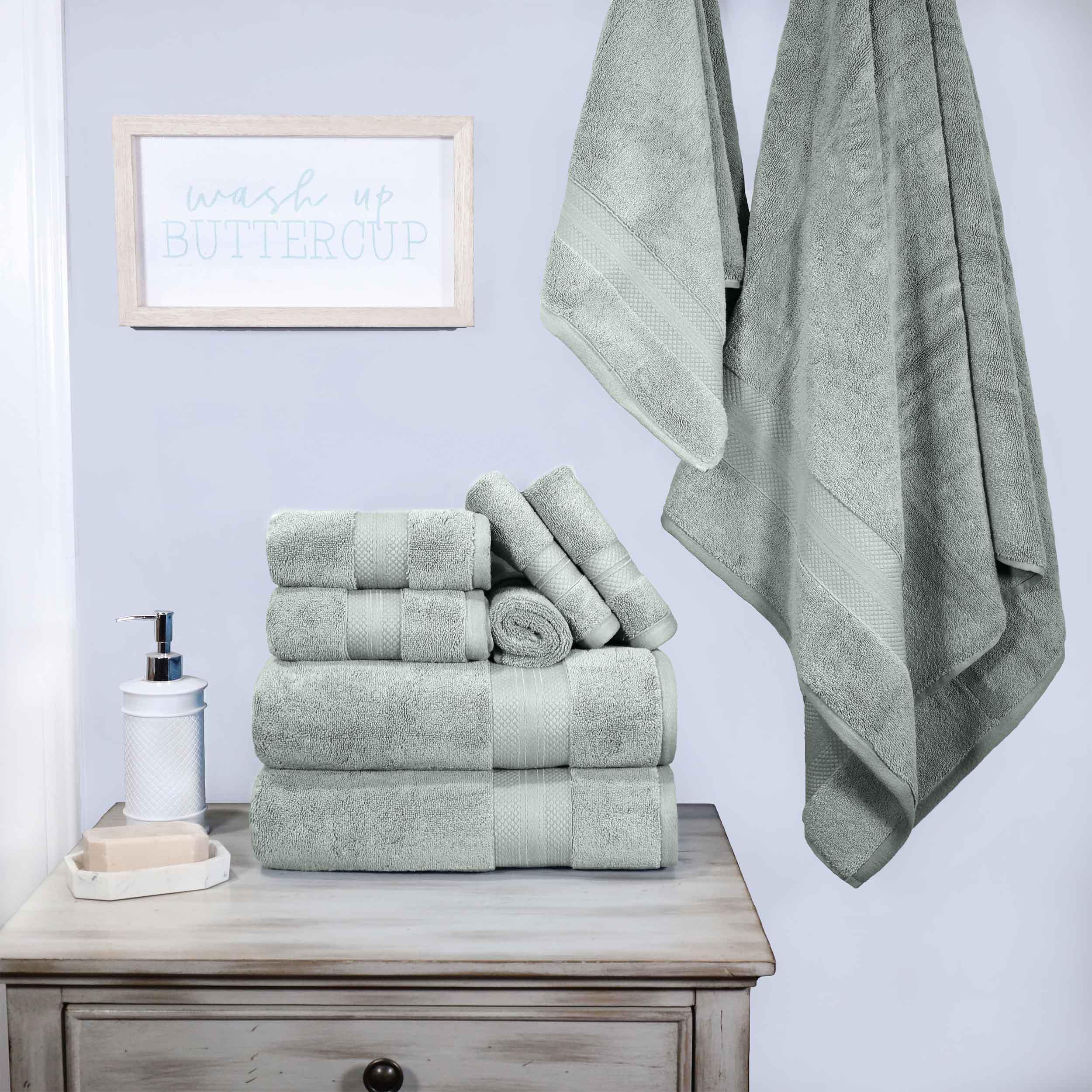 Premium 9-Piece Ultra Plush Turkish Cotton Towel Set - Highly Absorbent, Soft & Luxurious Bath Towels for Spa, Hotel, and Home Use