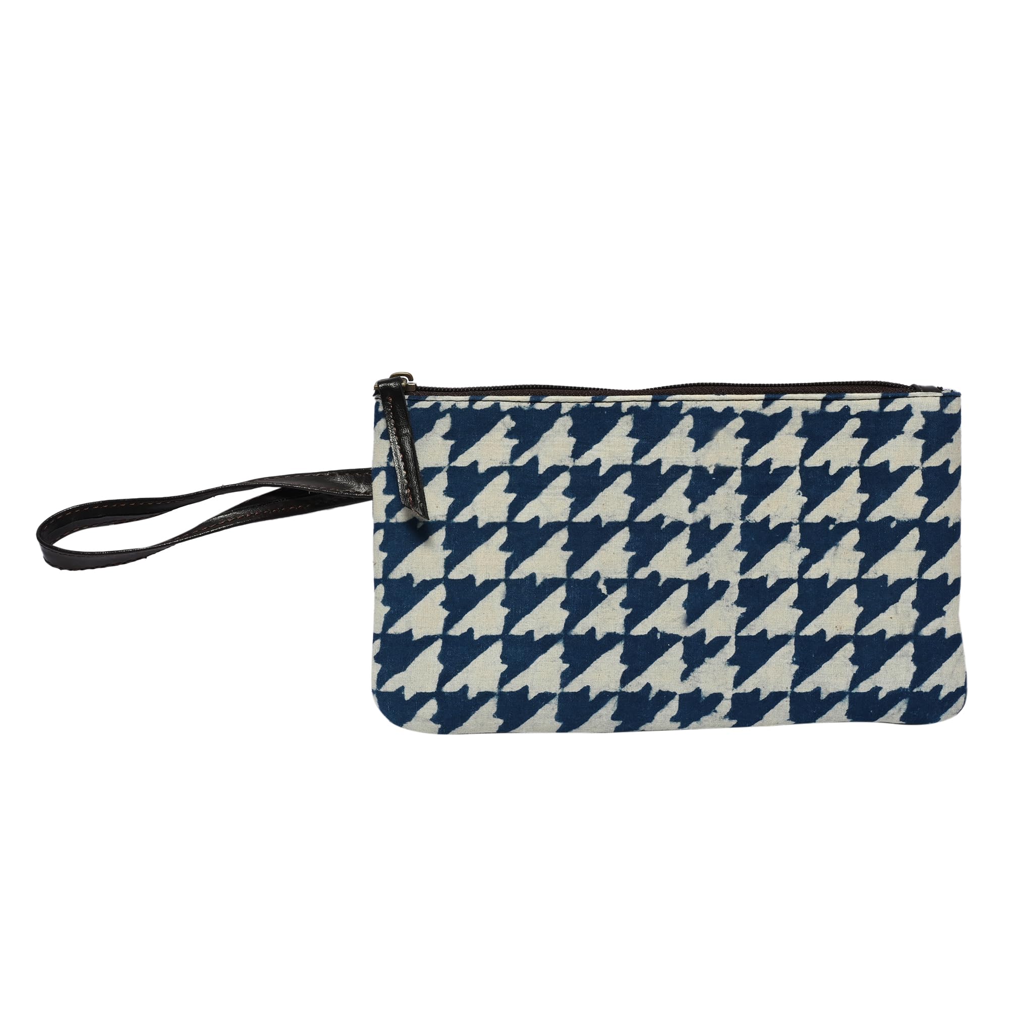 EKAM Eco-Friendly Jute Makeup Pouch with Zipper - Multipurpose Fabric Cosmetic Bag for Pencils, Travel & Storage (Pack of 1) | Perfect for Organizing Makeup, Stationery & Small Essentials