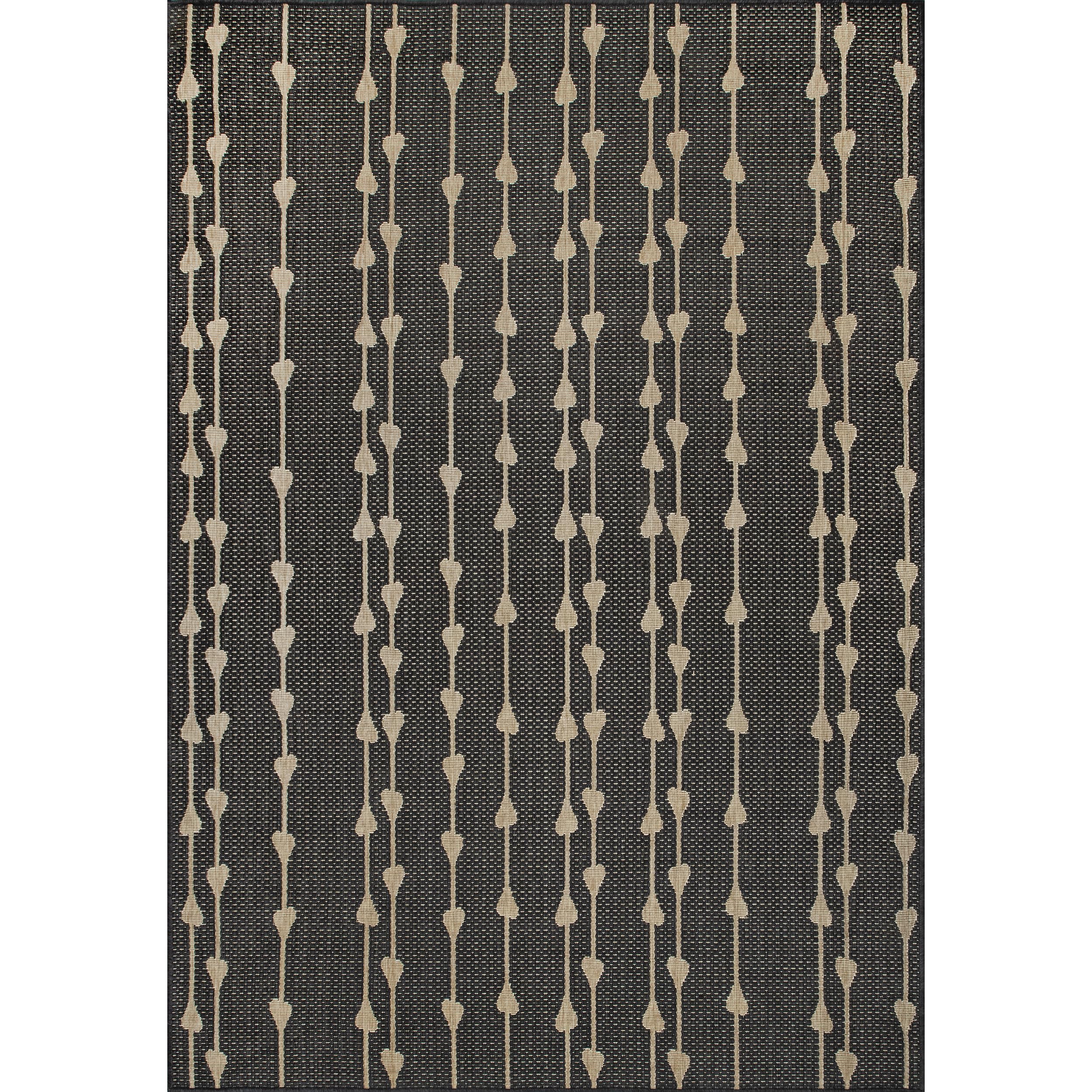 nuLOOM 4' x 6' Outdoor Performance Rug - Stain & Weather Resistant, Heavy Traffic Durable - Perfect for Patio, Balcony, Deck & Backyard - Kiernan Charcoal Grey - Ideal for Outdoor Entertaining & Relaxation