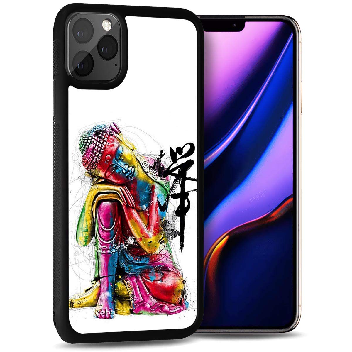 Durable Soft Protective Phone Case for iPhone 11 - Shockproof Slim Cover with Buddha Design (HOT12063) | Perfect for Everyday Use, Travel & Gift Giving