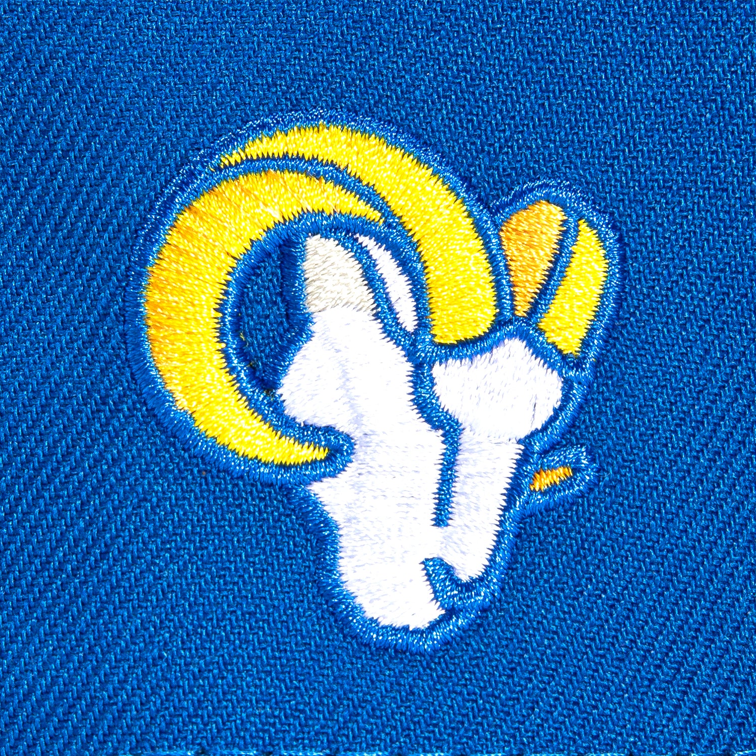 New Era 59Fifty Los Angeles Rams Logo Patch Snapback Hat - Royal & Gold Colors | Official NFL Team Cap for Football Fans & Streetwear Fashion
