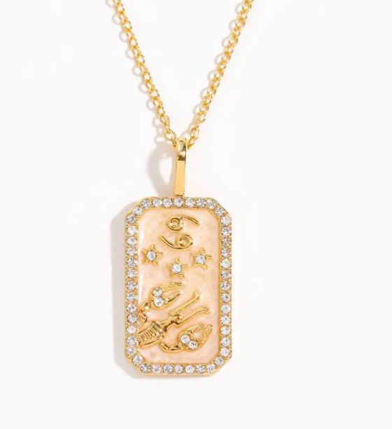 Cancer Zodiac Sign Tarot Card Necklace - Perfect for Astrology Lovers & Spiritual Jewelry Gift - Ideal for Daily Wear, Meditation & Energy Healing
