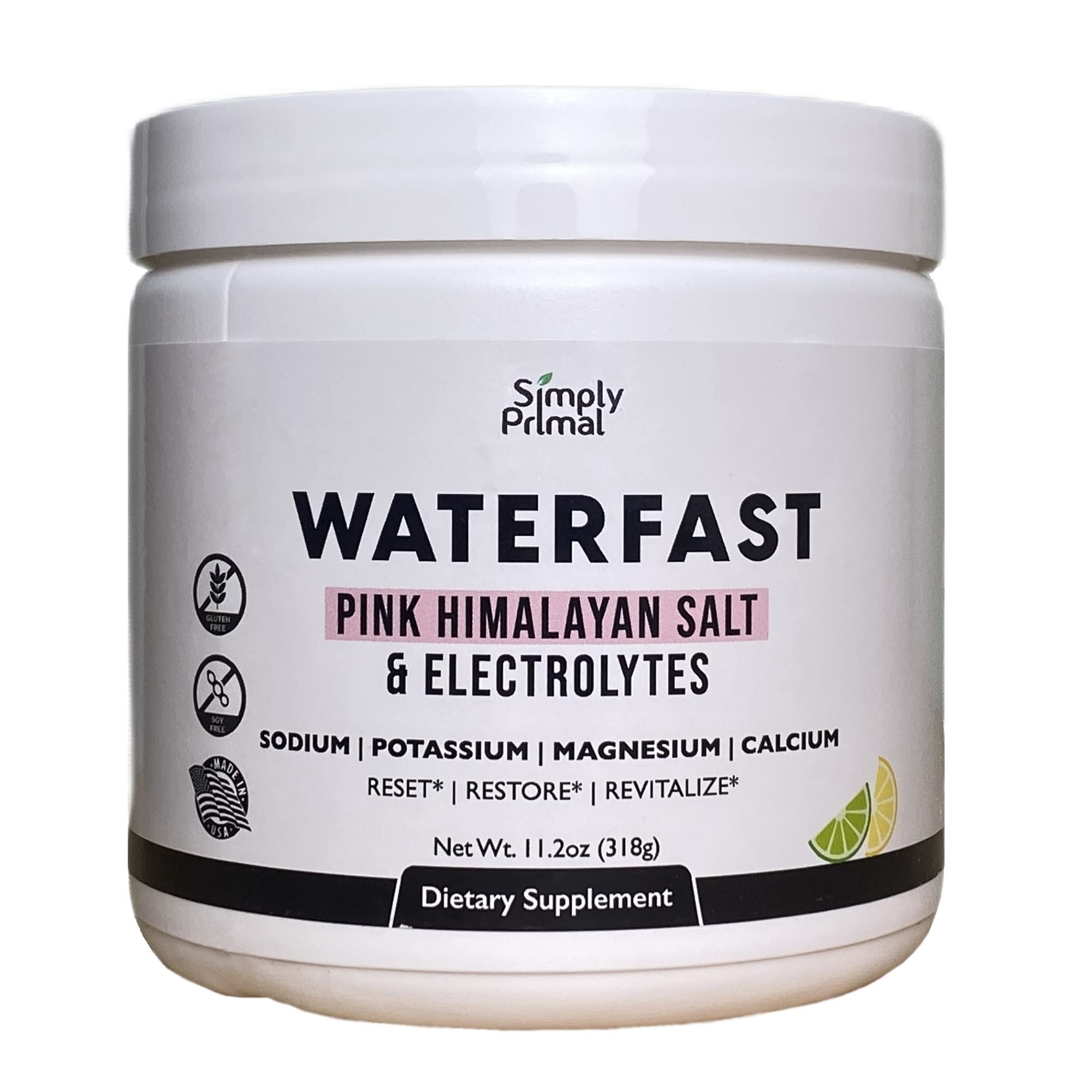 Keto Electrolyte Powder for Fasting & Hydration - Lemon Lime Flavor with Pink Himalayan Salt | Sugar Free, Gluten Free, Soy Free Supplement | Supports Energy, Hydration & Recovery for Keto Diet, Intermittent Fasting & Workouts