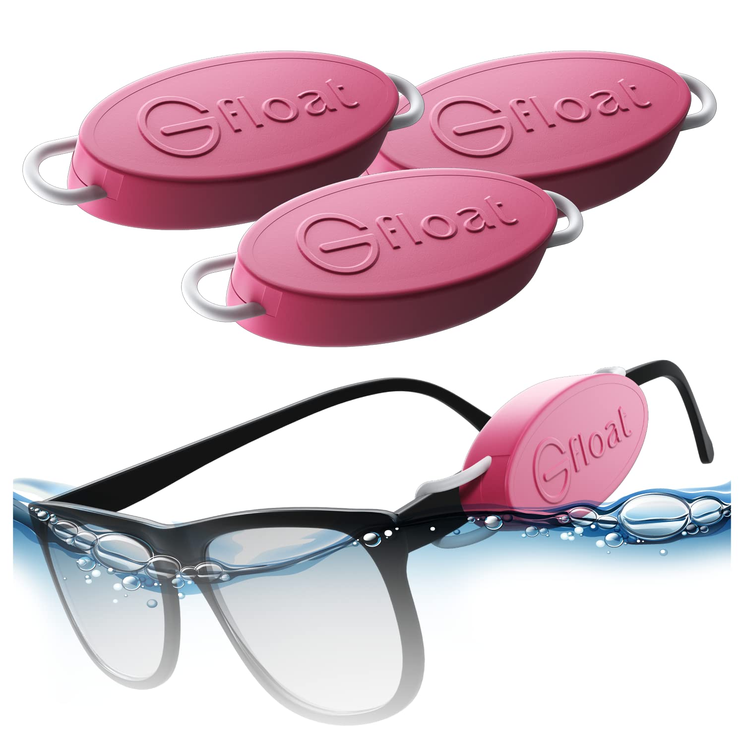 Floatable Glasses Holder for Men - No Strap Sunglasses Float for Swimming & Boating