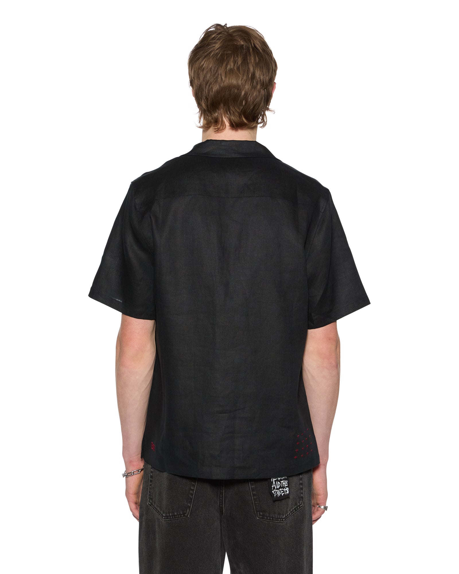 Costa Resort Short Sleeve Shirt for Men - Black Casual Summer Beach Shirt | Perfect for Vacation, Poolside & Tropical Getaways