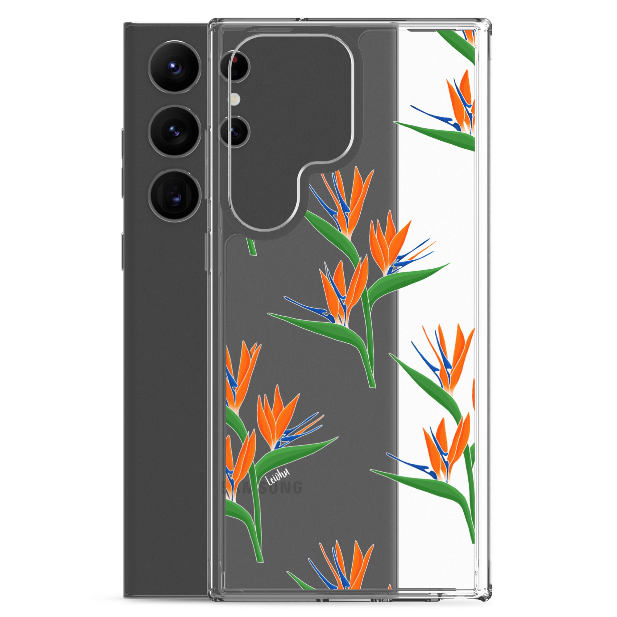 Bird of Paradise Clear Phone Case for Samsung Galaxy - Slim Protective Cover for Everyday Use & Travel