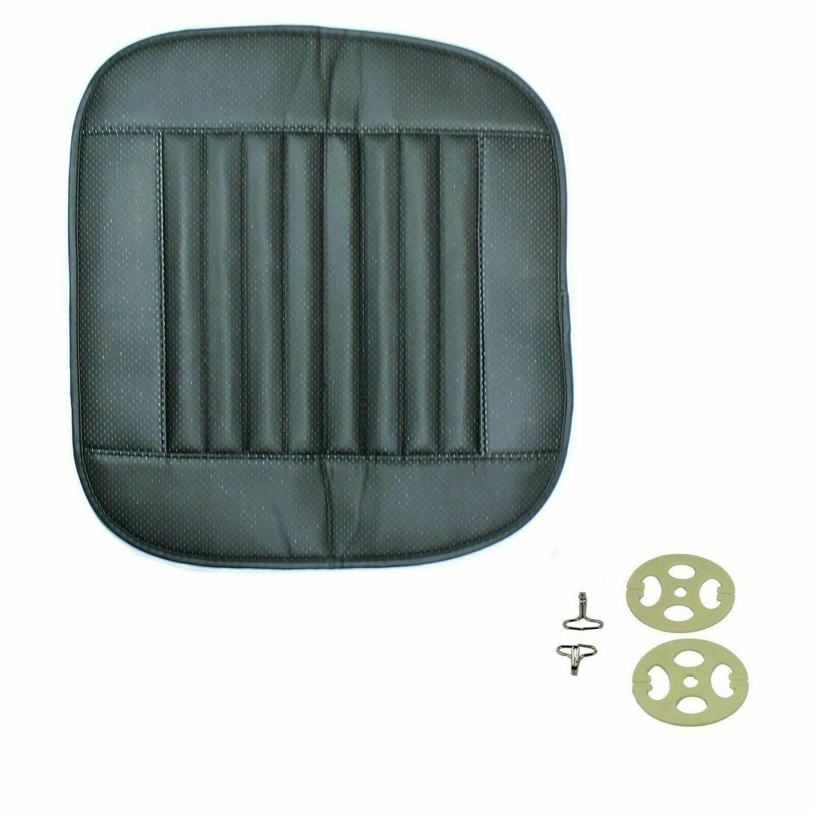 Universal Car Seat Cover - PU Leather 3D Breathable Auto Seat Protector Pad Mat - Black - Perfect for Cars, SUVs & Trucks - Waterproof & Comfortable Driving Accessory