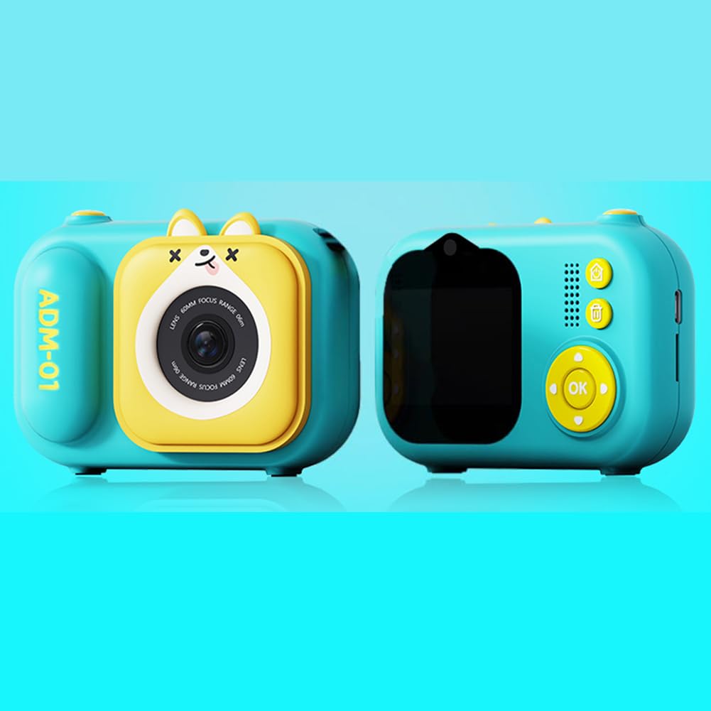 Marran S11 48MP HD Dual-Lens Kids Camera with Photo & Video - Handheld Stabilizer Bracket, Easy Installation, Blue | Perfect for Children's Photography, Vlogging & Family Moments