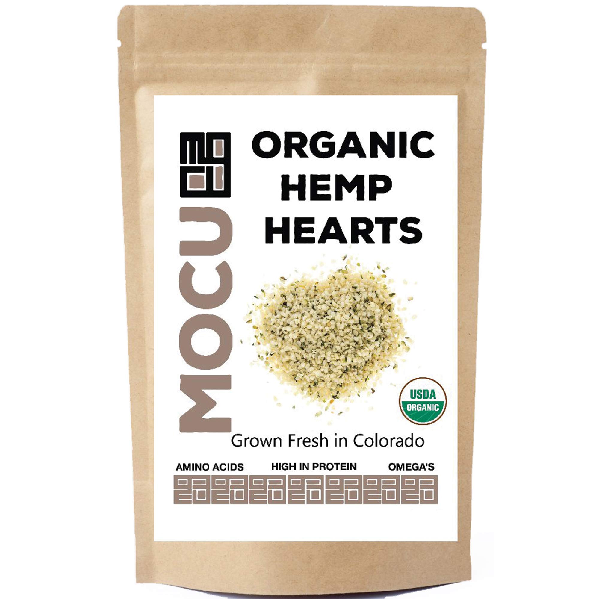 Organic USA Grown Hemp Hearts (Shelled Hemp Seeds) | Raw, Non-GMO, Gluten-Free, Vegan, Keto-Friendly | Perfect for Smoothies, Salads, Yogurt & Baking
