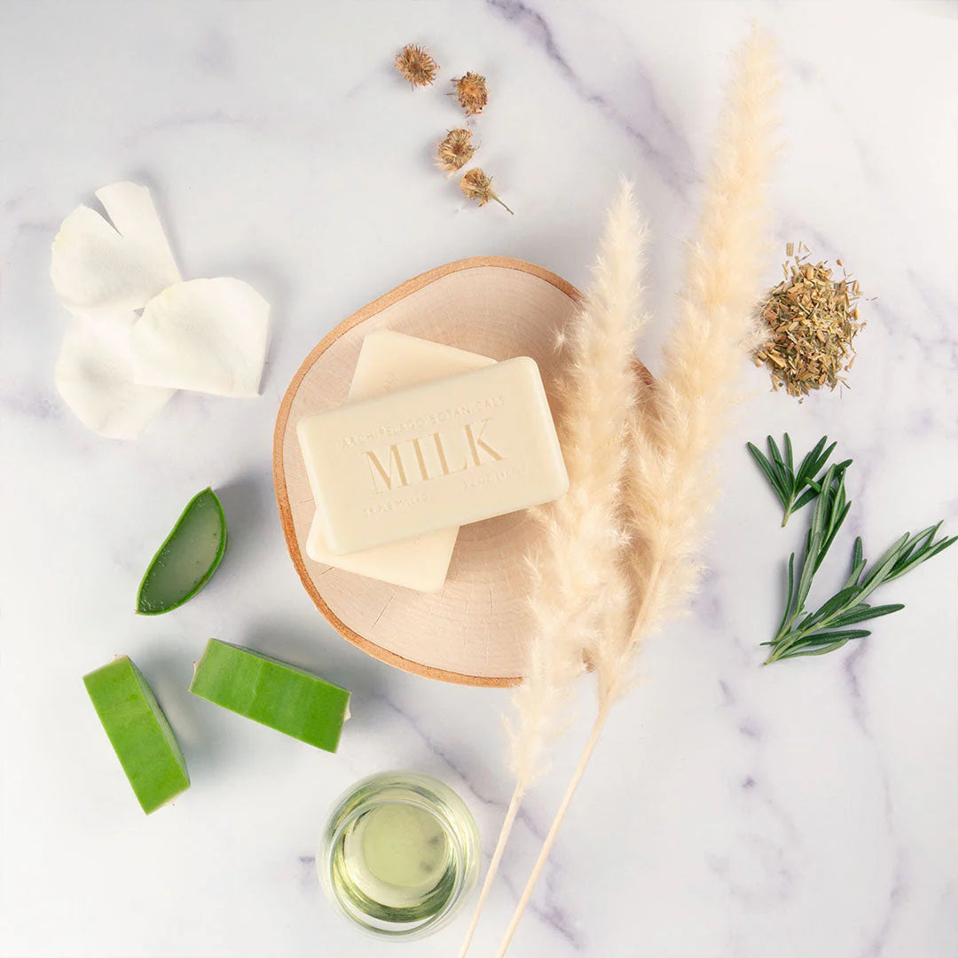 Organic Soy Milk Box Bar Soap - Natural Moisturizing & Nourishing for Dry Skin - Perfect for Daily Face & Body Cleansing, Spa & Gift Sets