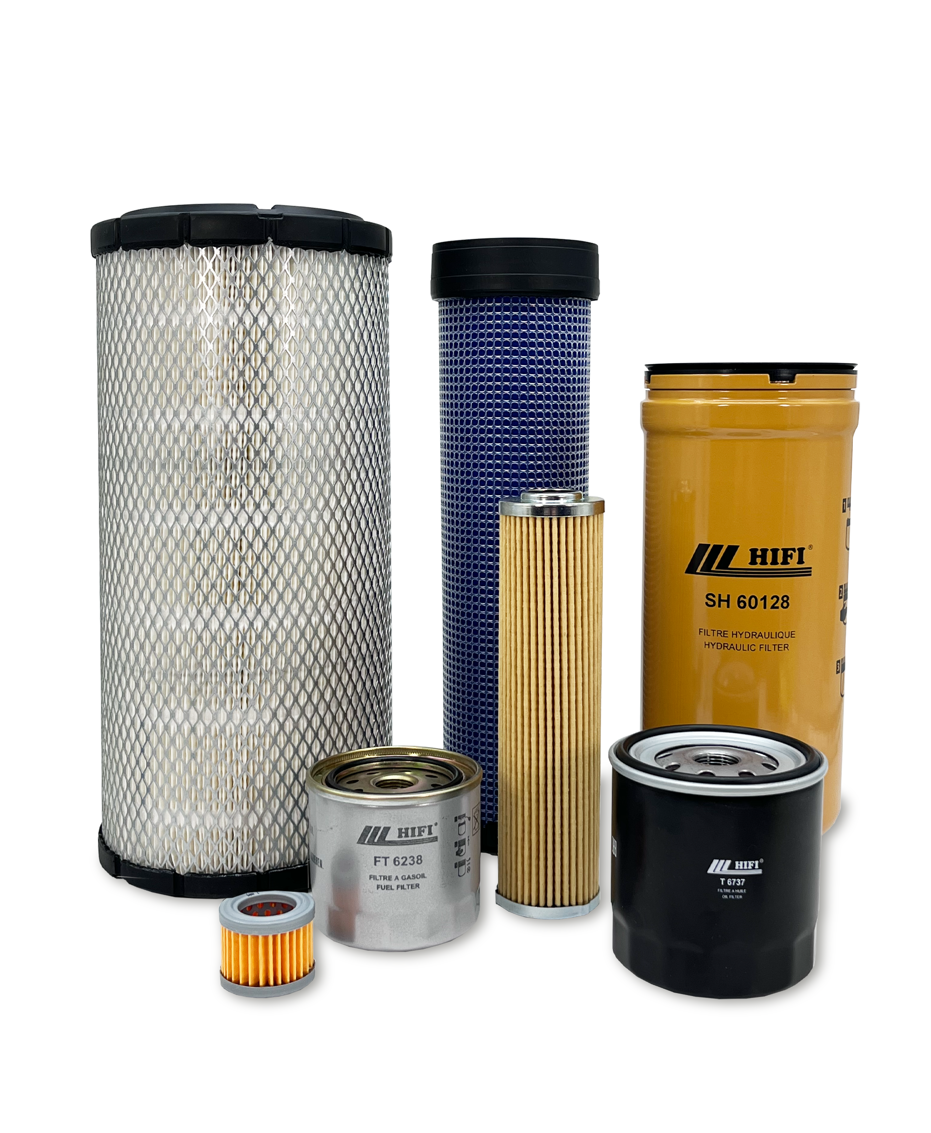 HERO® Maintenance Filter Kit for Takeuchi TL140 Track Loader - Air, Oil & Hydraulic Filters Replacement Set for Construction Equipment