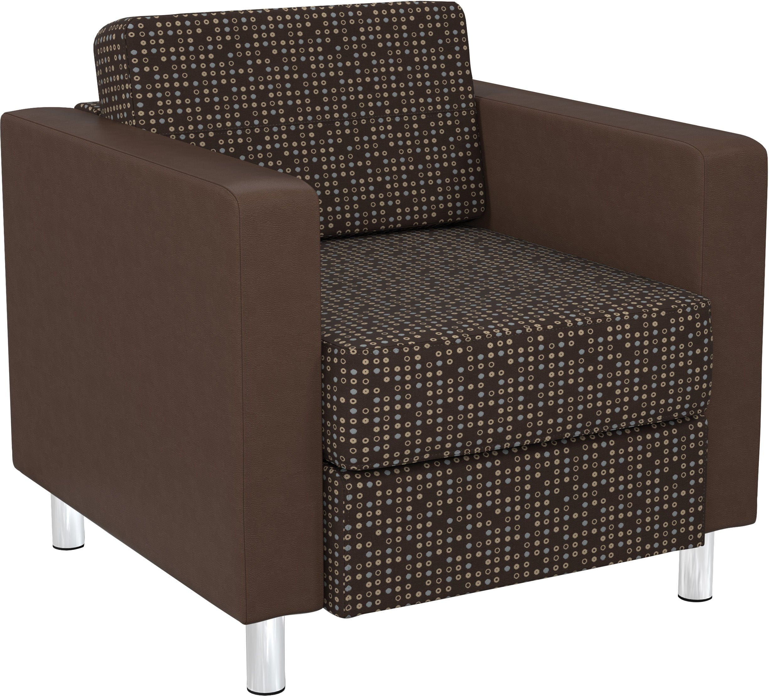 Office Star Pacific Chair with 2-Tone Fabric [PAC51] - Ergonomic Office Chair for Home & Business Workspaces
