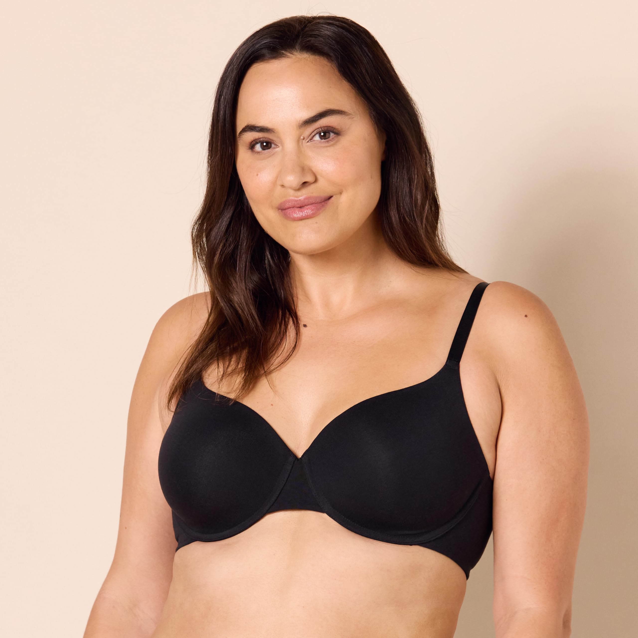 Amazon Essentials Women's Comfortable Underwire T-Shirt Bras 2-Pack - Perfect for Everyday Wear, Workouts, and Layering Under Clothes
