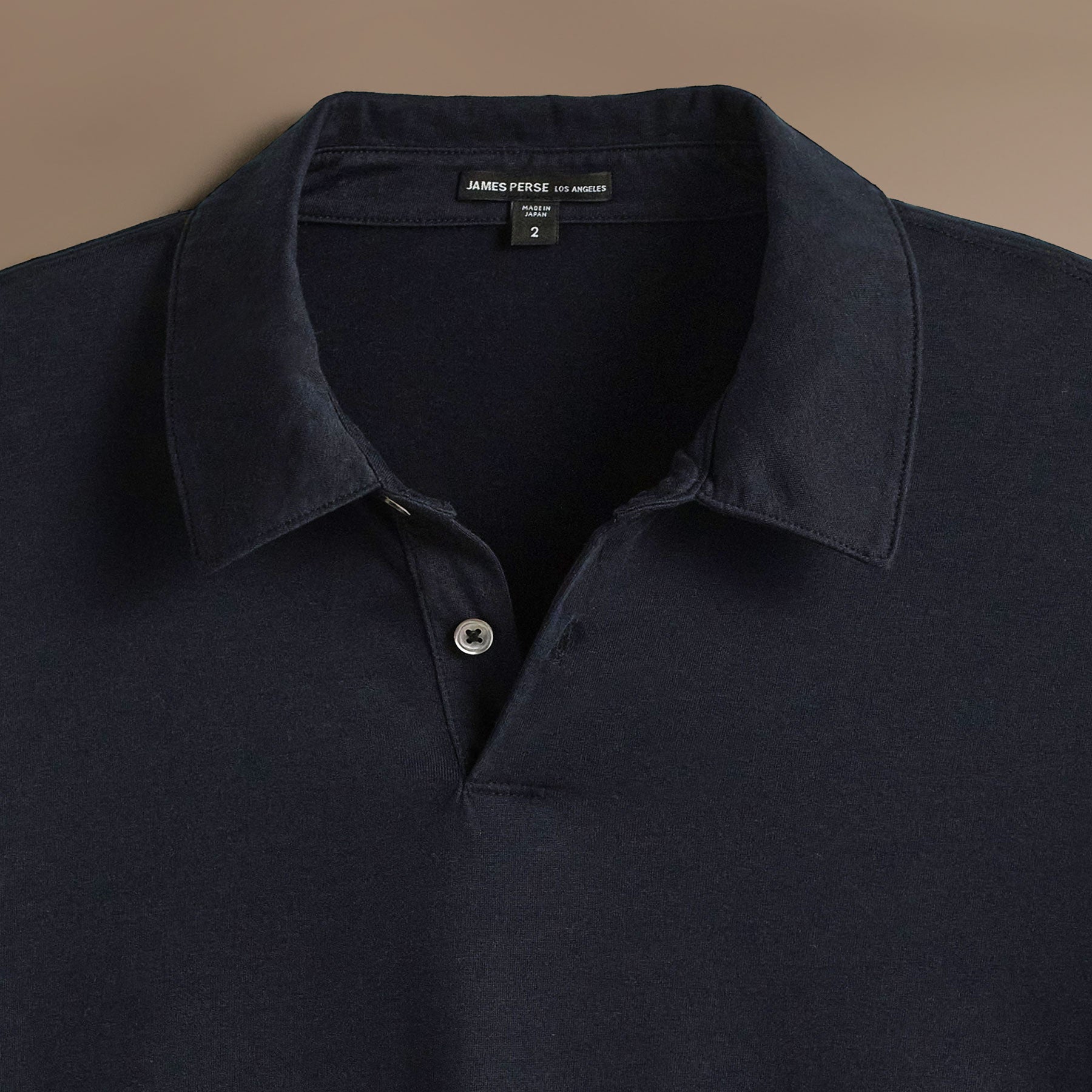 Premium Heavyweight Luxe Jersey Long Sleeve Polo Shirt for Men - French Navy - Comfortable Business Casual & Golf Wear