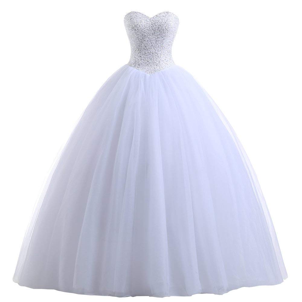 Elegant H.S.D Wedding Dresses - Ball Gown & Beach Bridal Gowns with Sequins | Perfect for Church, Beach & Destination Weddings