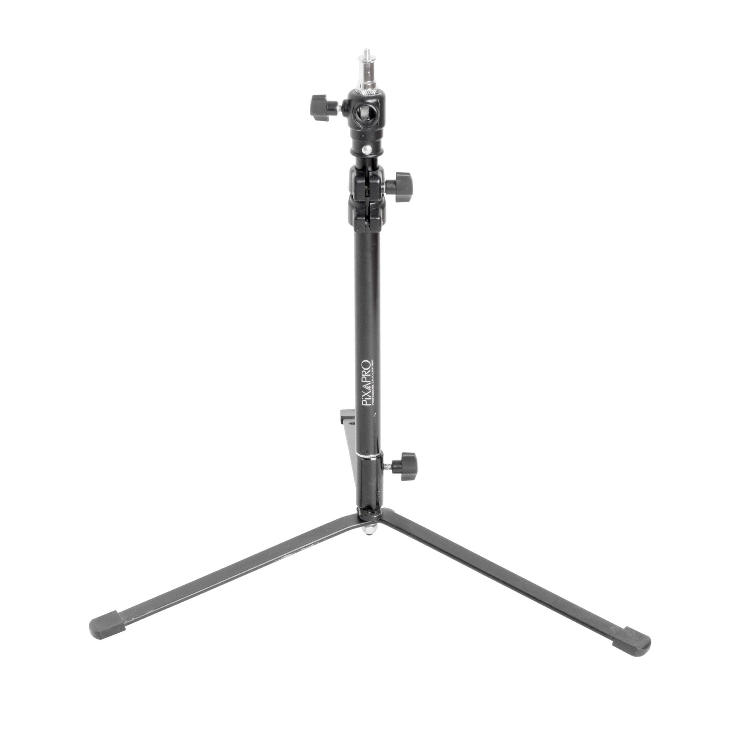 66cm Black Floor Stand Backlight Stand with Extension Arm - Perfect for Photography, Video Lighting, and Studio Setups