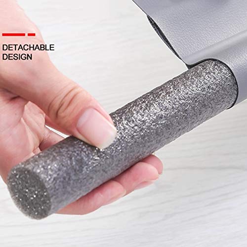 96cm Flexible Door Bottom Seal Strip - Weatherproof Wind Blocker for Draft Protection - Perfect for Exterior/Interior Doors, Windows & Garages (Black)