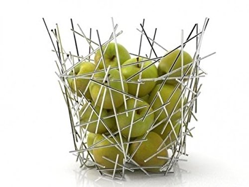 Alessi Blow Up Citrus Basket - Modern Fruit Bowl for Kitchen & Dining Table - Perfect for Displaying Lemons, Oranges & Fruits - Elegant Home Decor & Gift Idea