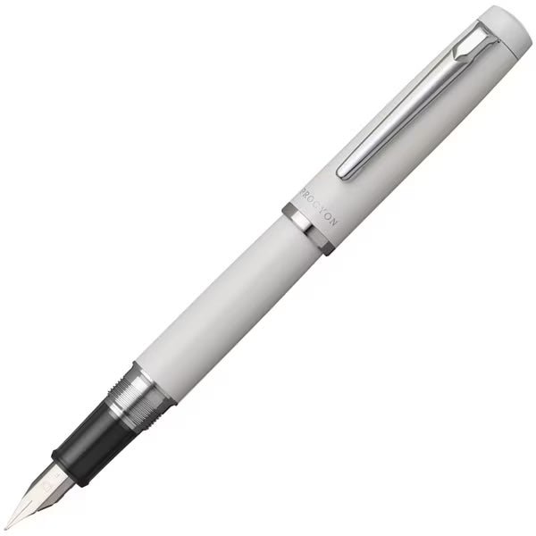 Premium Procyon Dual Purpose Fountain Pen - Platinum Finish for Smooth Writing & Sketching | Ideal for Office, School & Artistic Calligraphy