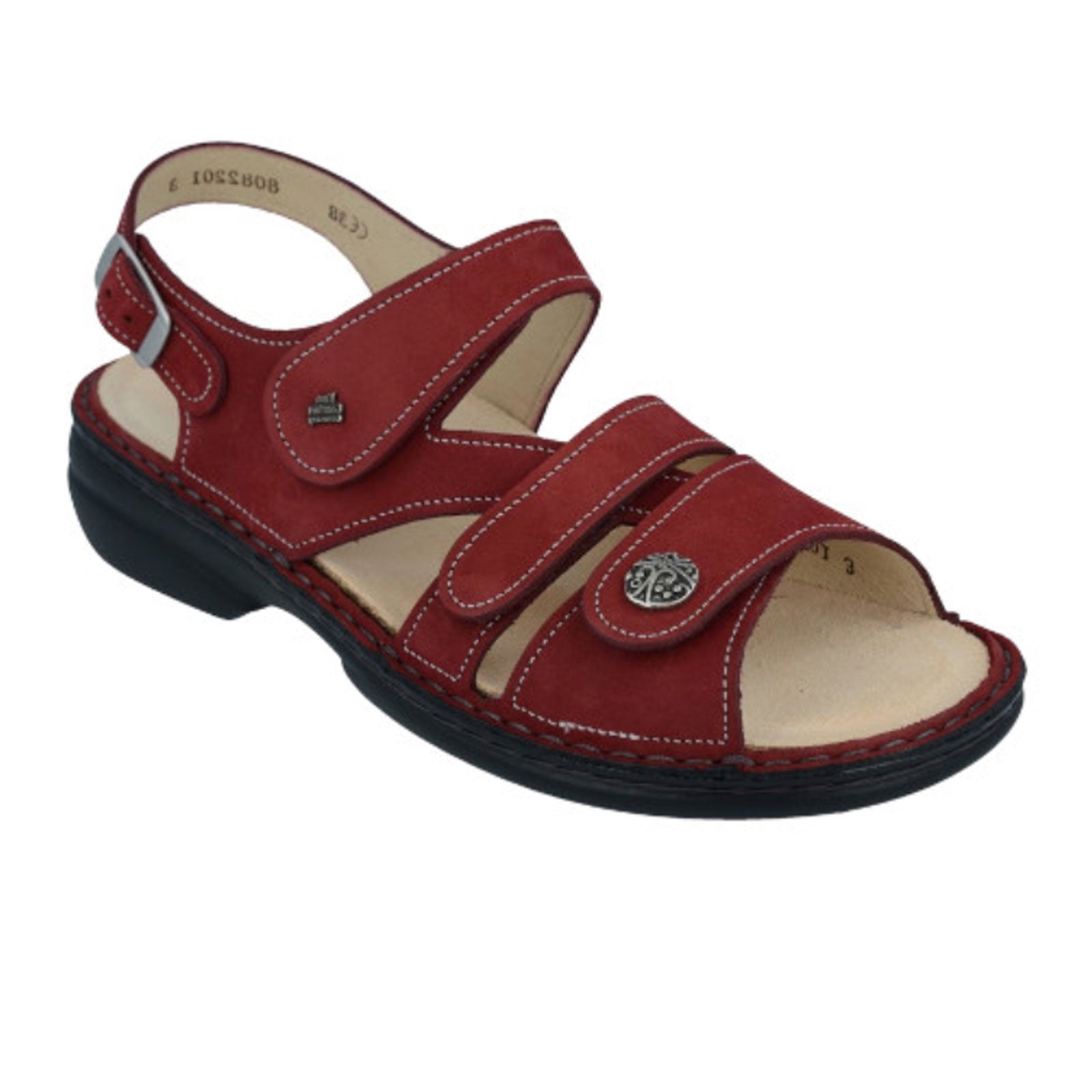 Finn Comfort Gomera S Backstrap Sandal for Women - Premium Opera Nubuck Leather Comfort Sandals | Perfect for Beach Vacations, Summer Walks & Casual Outings