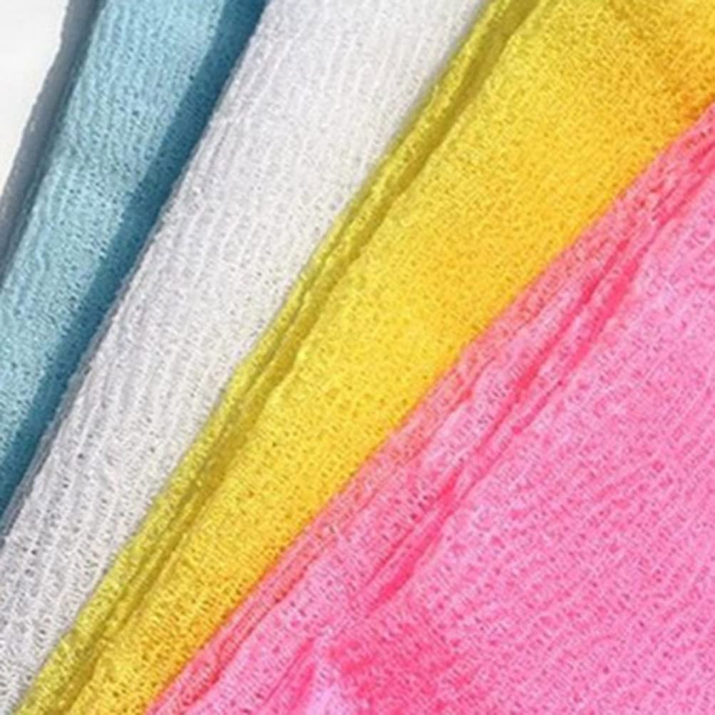 ARTIBETTER 6-Pack Soft Exfoliating Bath Towels - Long Strip Back Scrubber for Shower & Body Wash | Gentle Exfoliation, Skin Cleansing & Massage | Perfect for Spa, Gym & Home Use