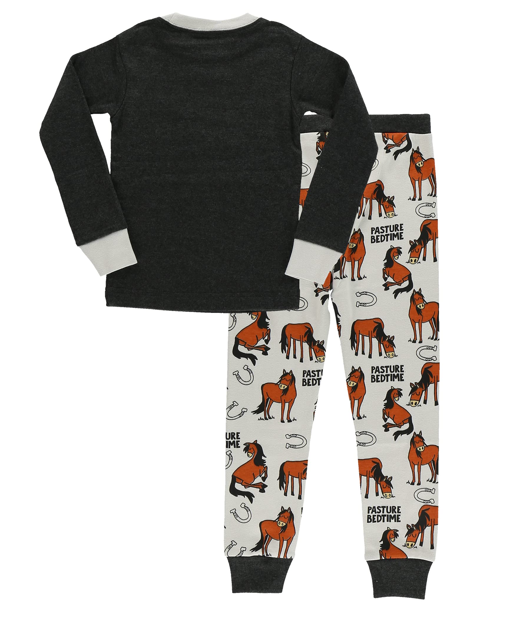 Lazy One Warm Long-Sleeve Pajama Sets for Girls & Boys | Funny Kids' Pajamas | Cozy & Comfortable Sleepwear | Perfect for Winter Nights & Family Movie Time